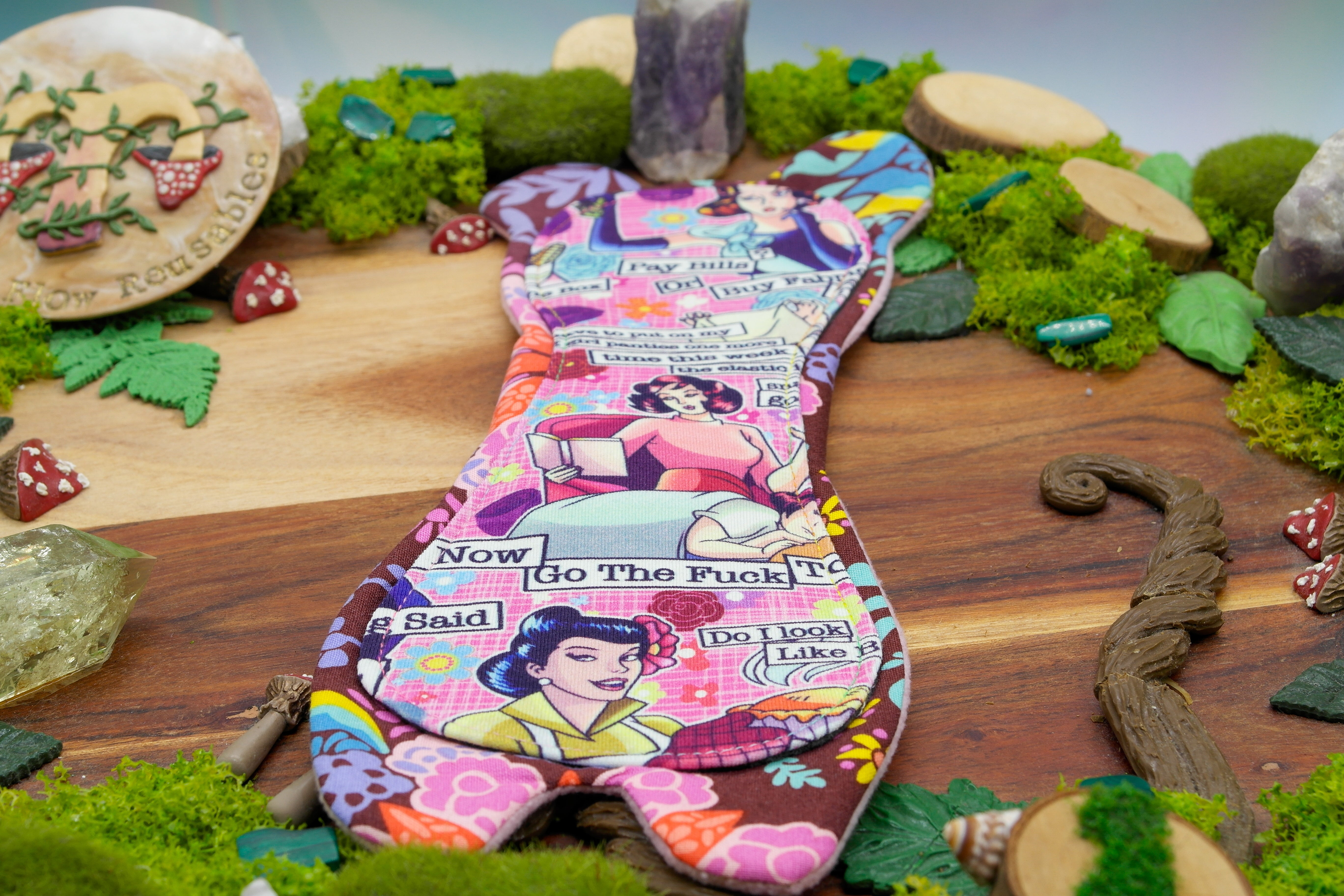 Comfortable reusable cloth pad 10" Moderate (Goldilocks) - idgaf