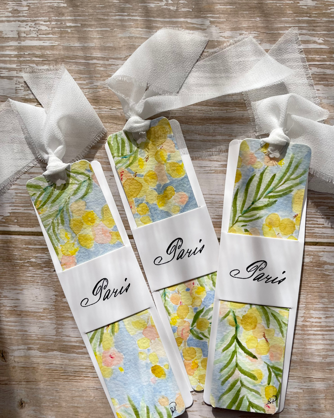 Original Handmade Watercolour Bookmarks I Wattle Collection