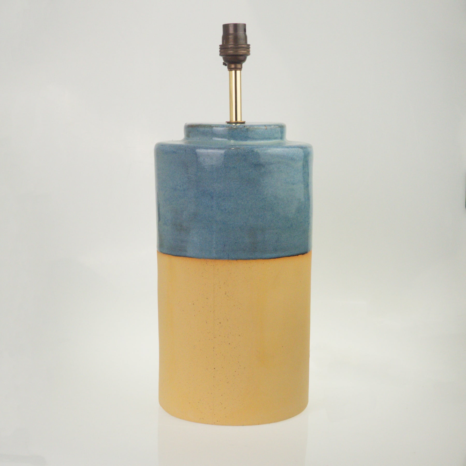 Stoneware Cylinder Table Lamp in Reef X-Large