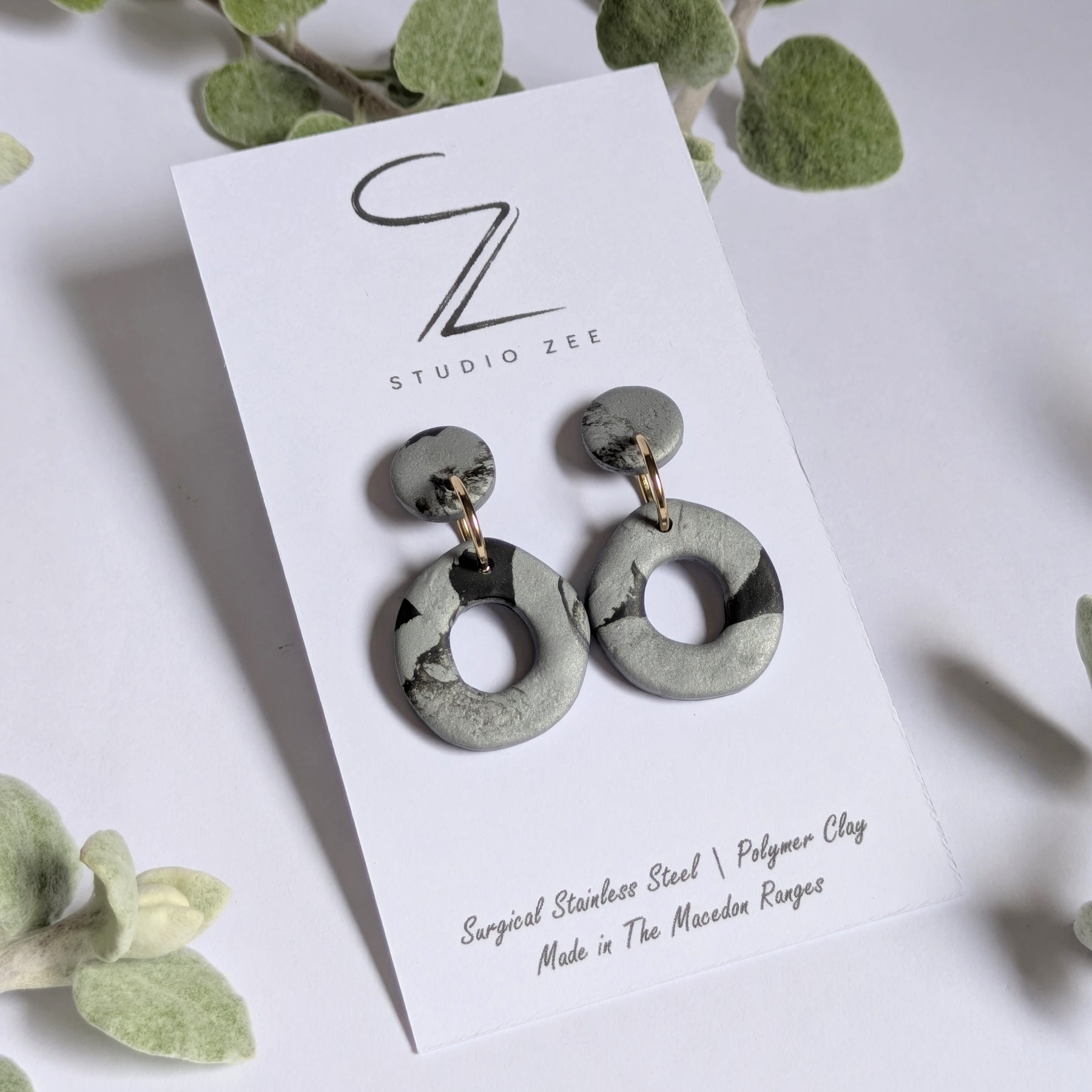 Donut Drop Earrings