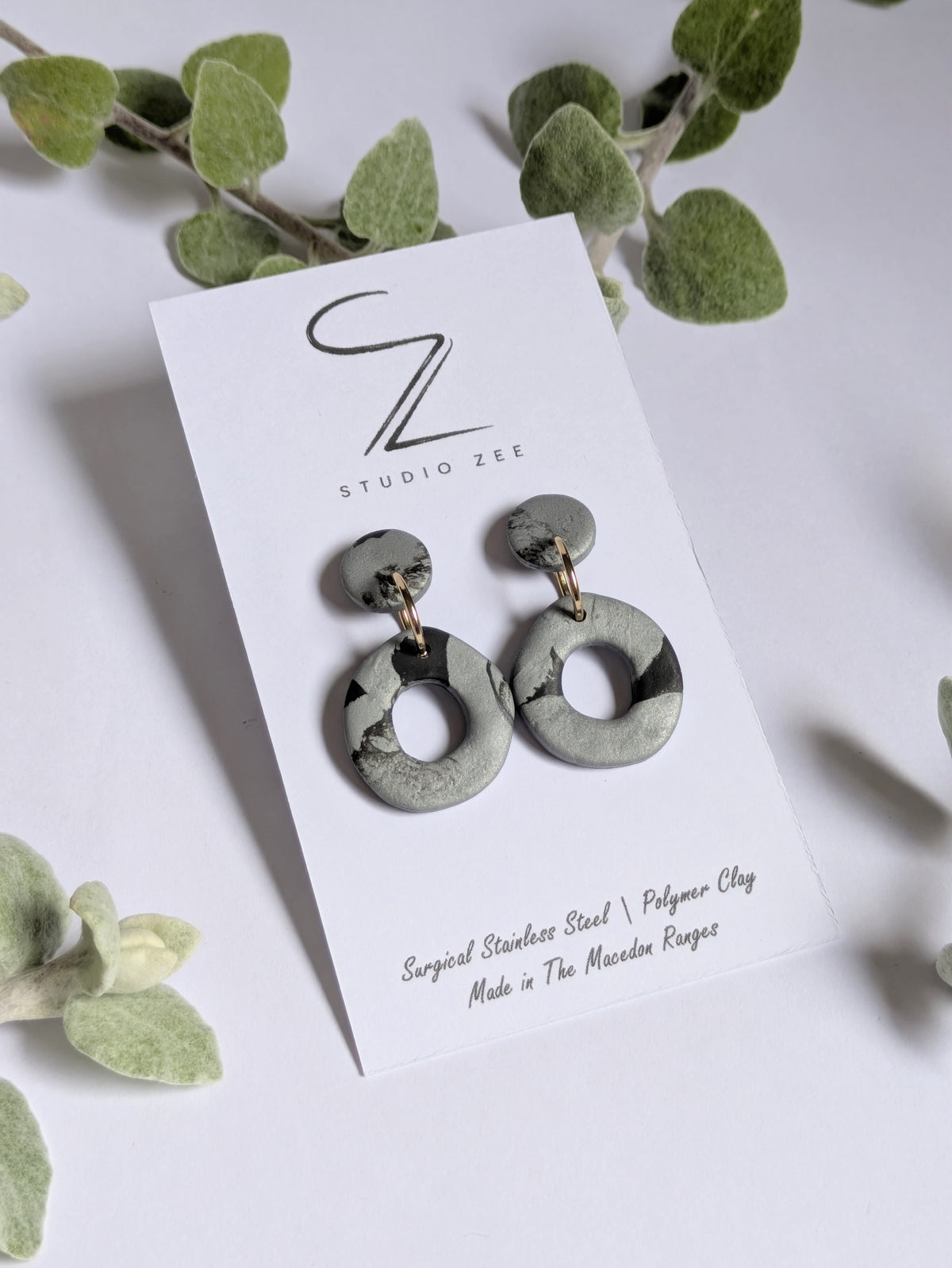 Donut Drop Earrings