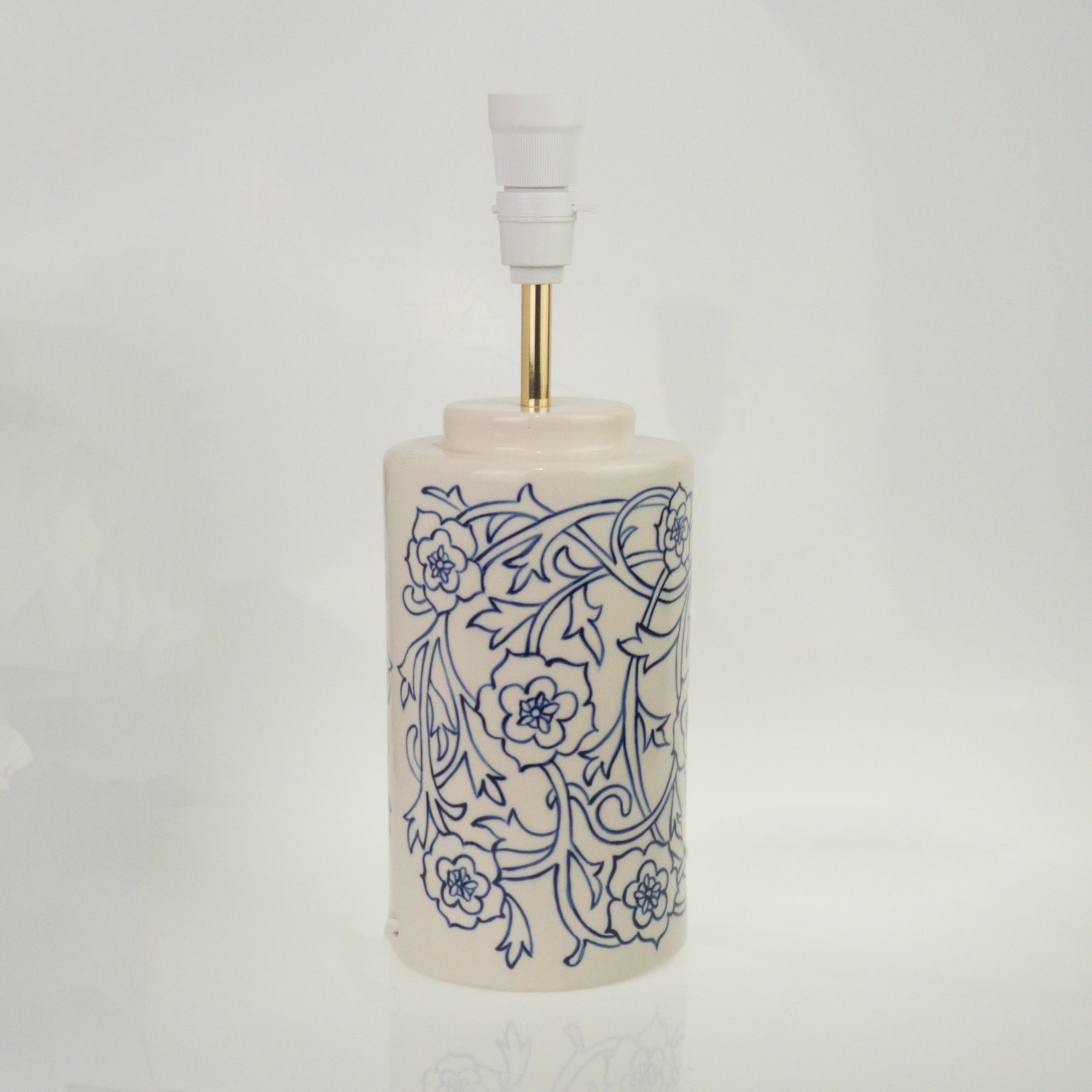 Rose Vine Cylinder Table Lamp Large
