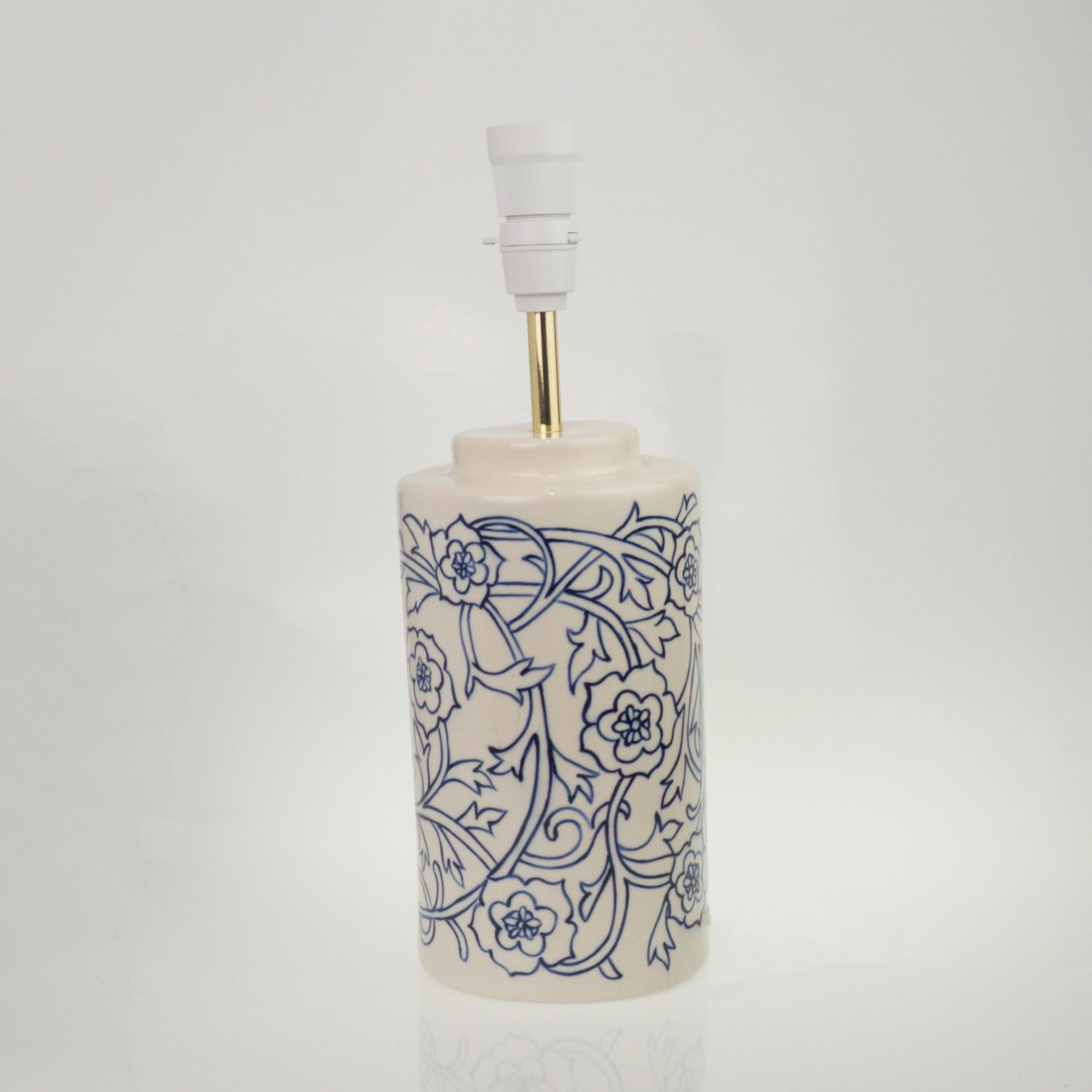 Rose Vine Cylinder Table Lamp Large