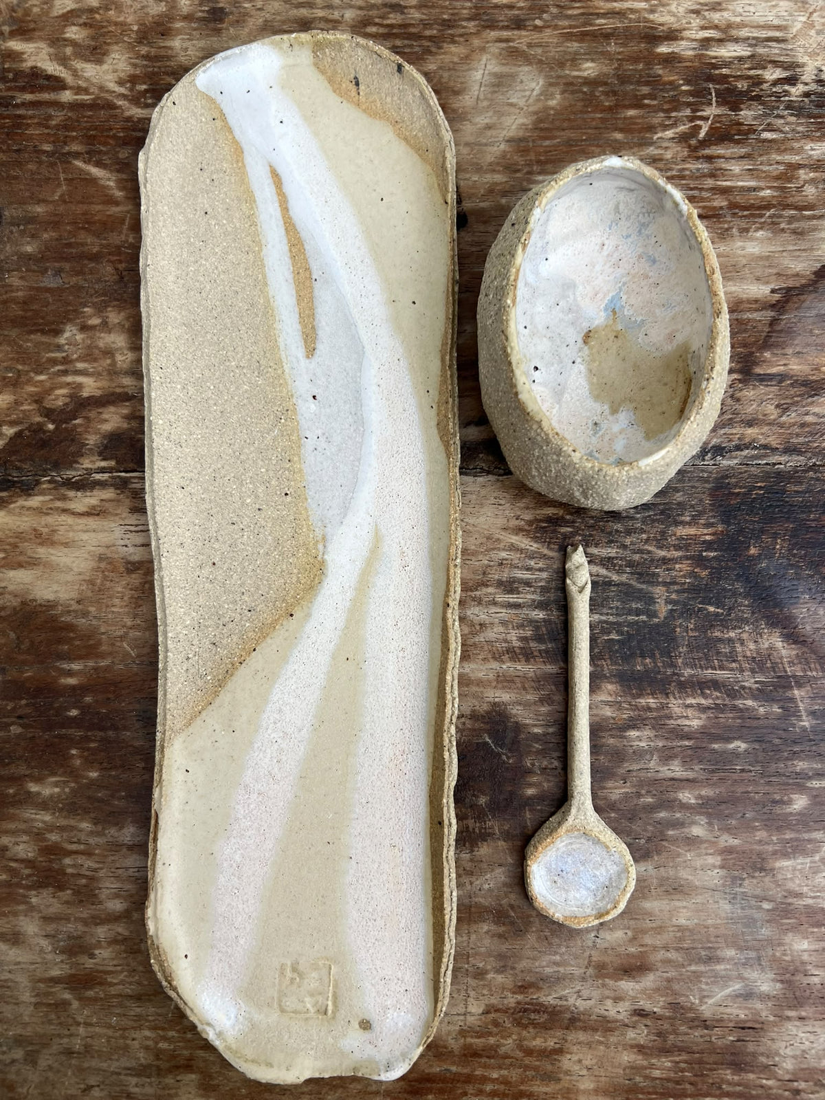 Handmade Ceramic Share Platter + Bowl + Spoon | serve • share • enjoy