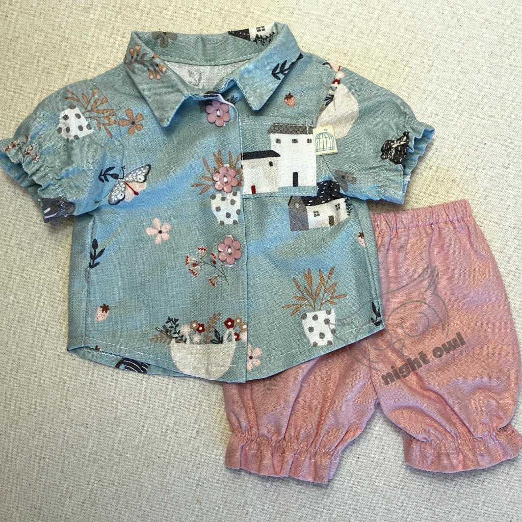 Playsuit Outfit| 53cm Doll Wardrobe Collection| Garden Parties