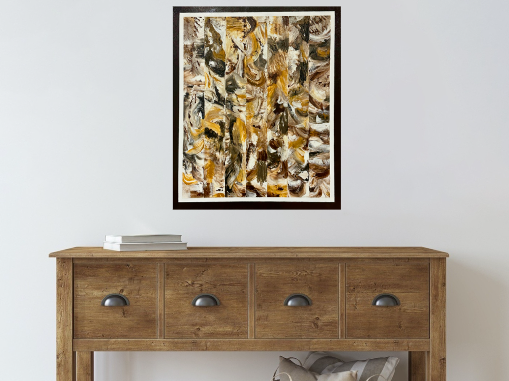 Walk into the woods- Textured Art