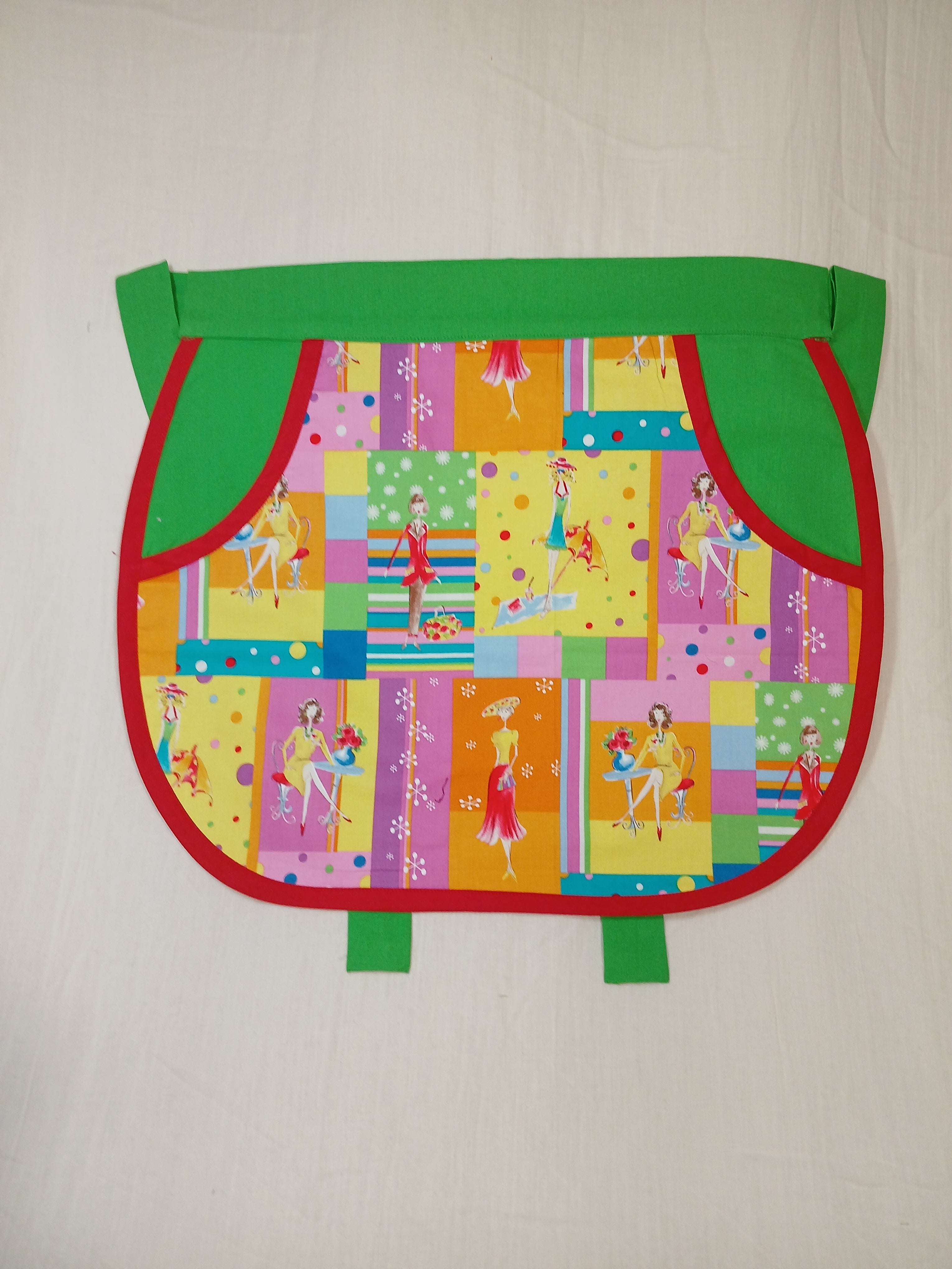 Peg or Utility Apron featuring whimsical ladies fabric