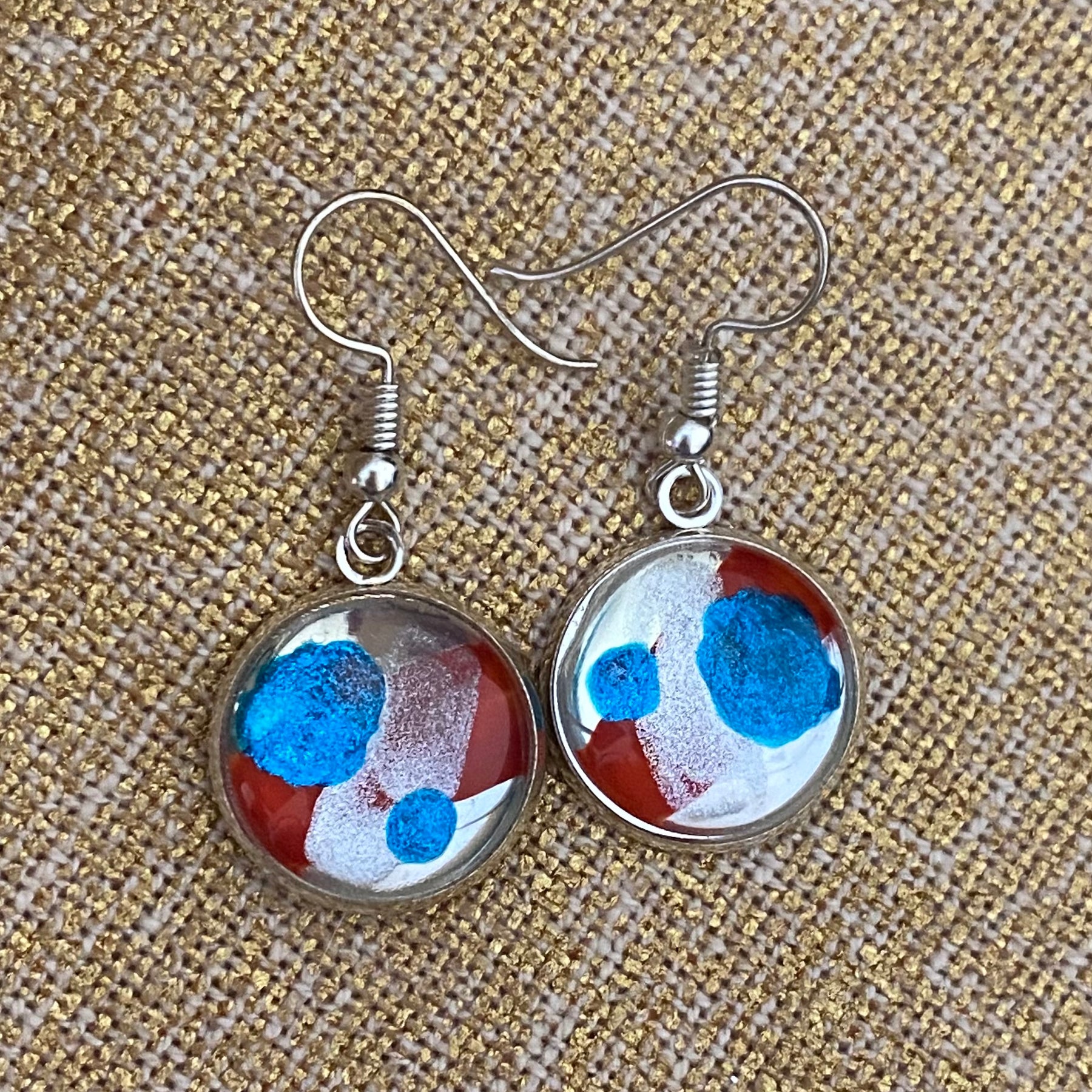 Disco Party Earrings - Handmade One of A Kind Earrings