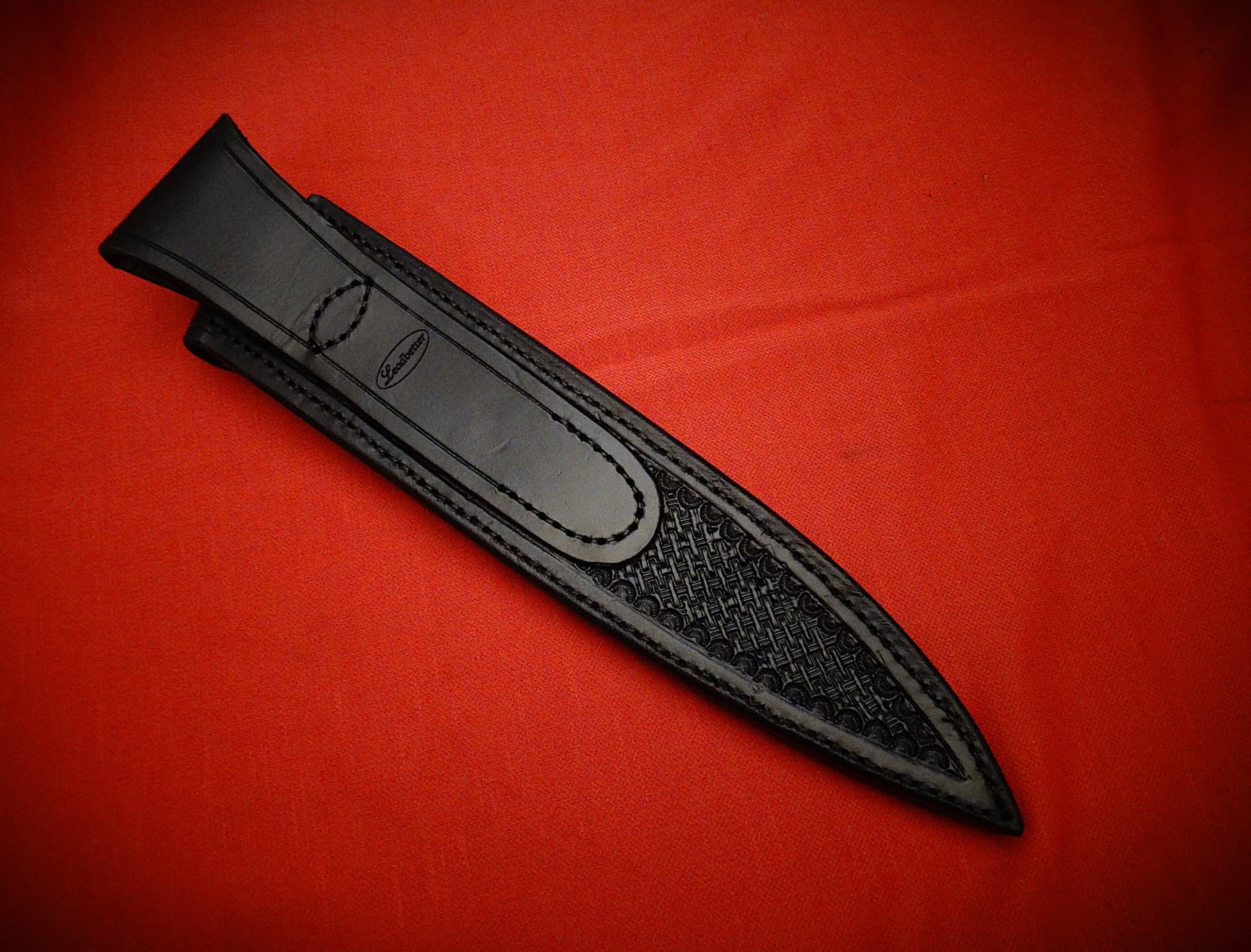 Outdoor hunting knife leather sheath timber wood craft