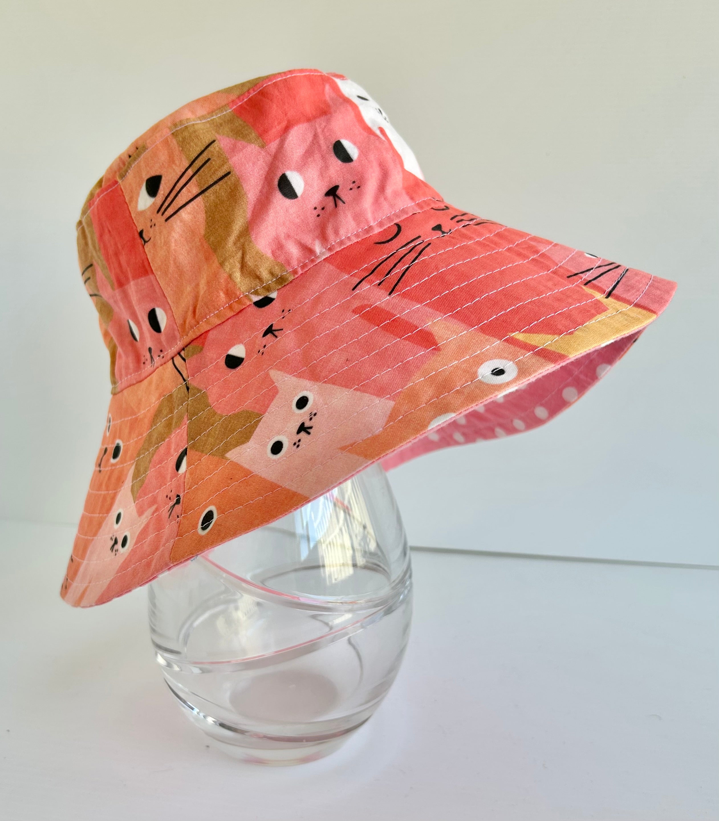 Ready to post- Small size wide brim hats with chin strap- reduced price