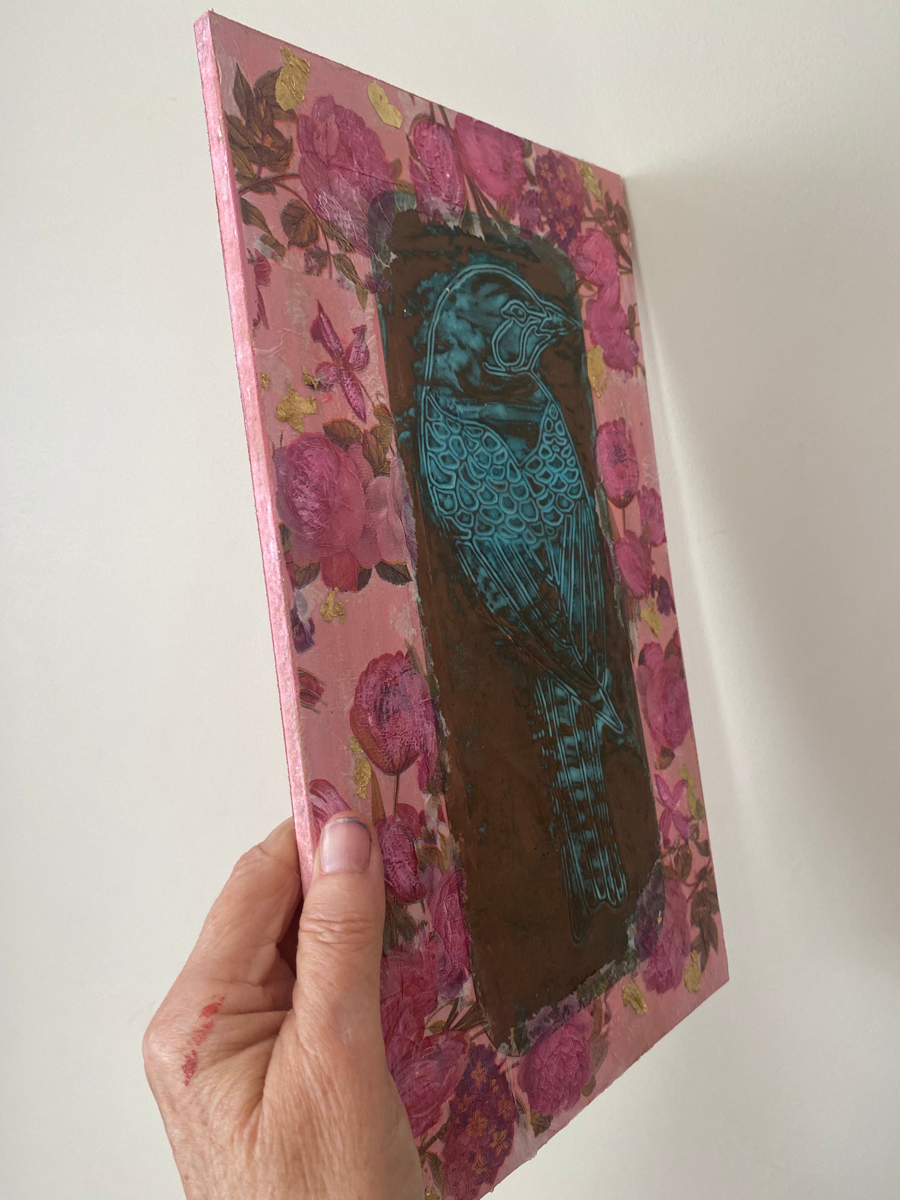 Rustic bird wall art. Secret garden copper art ❤️