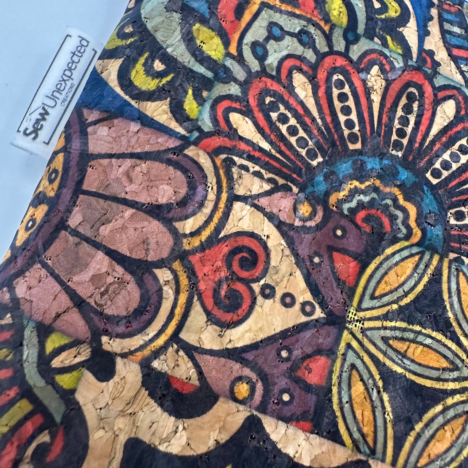 Handmade Statement Pouch - One of a Kind - Earthy Mandala Inspired