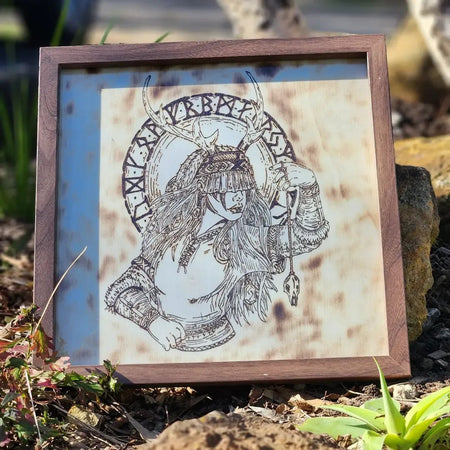 Heilung Norse Wood Burning Art Number 2