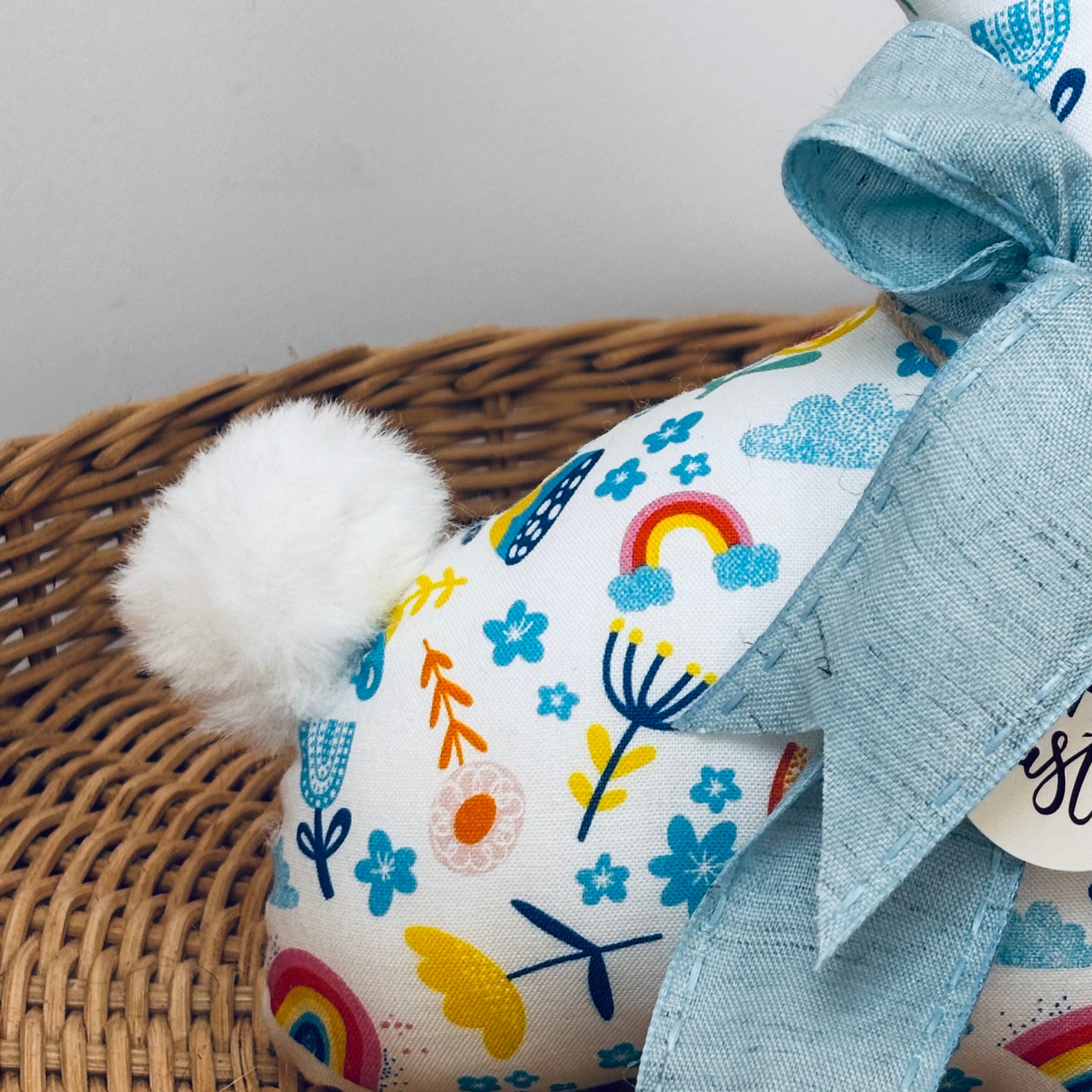 Limited Edition Handmade Fabric Bunny - Decorative Keepsake