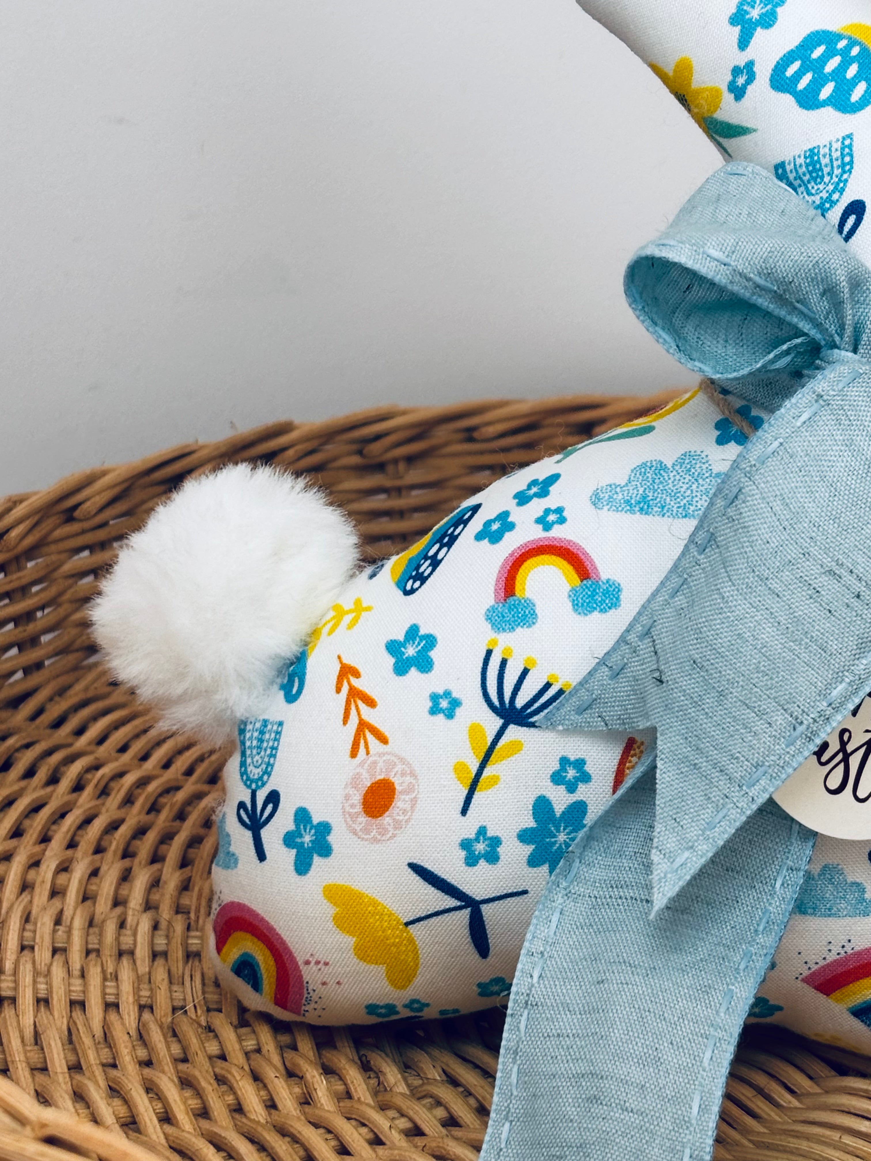 Limited Edition Handmade Fabric Bunny - Decorative Keepsake