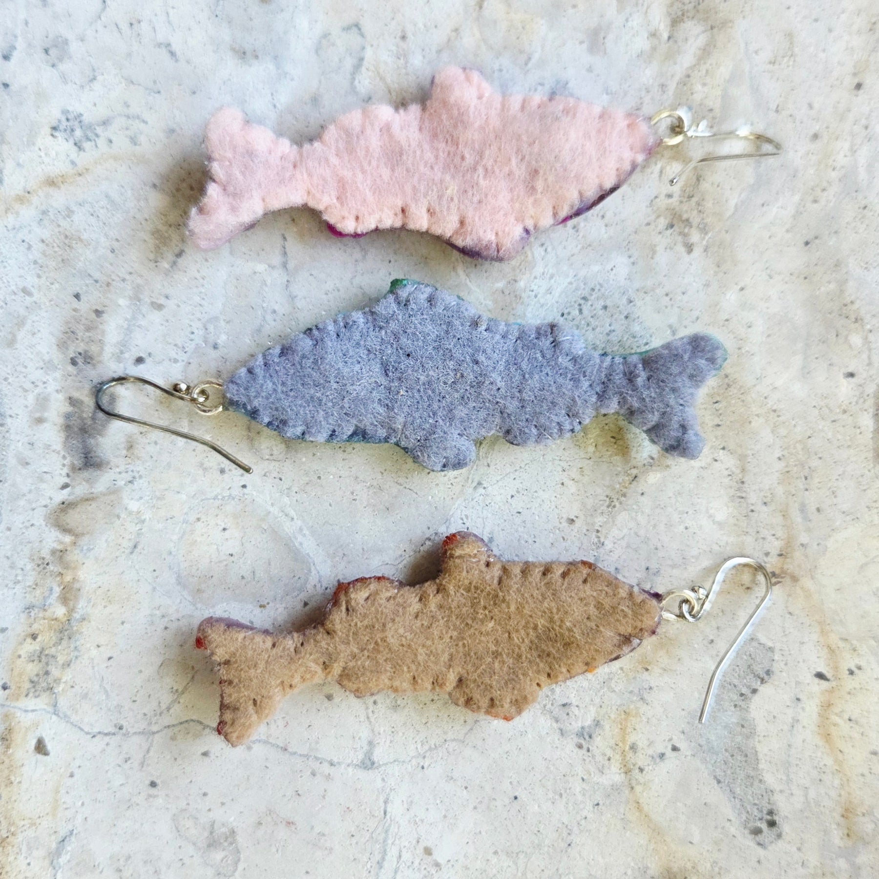 Sequin Fish Earrings