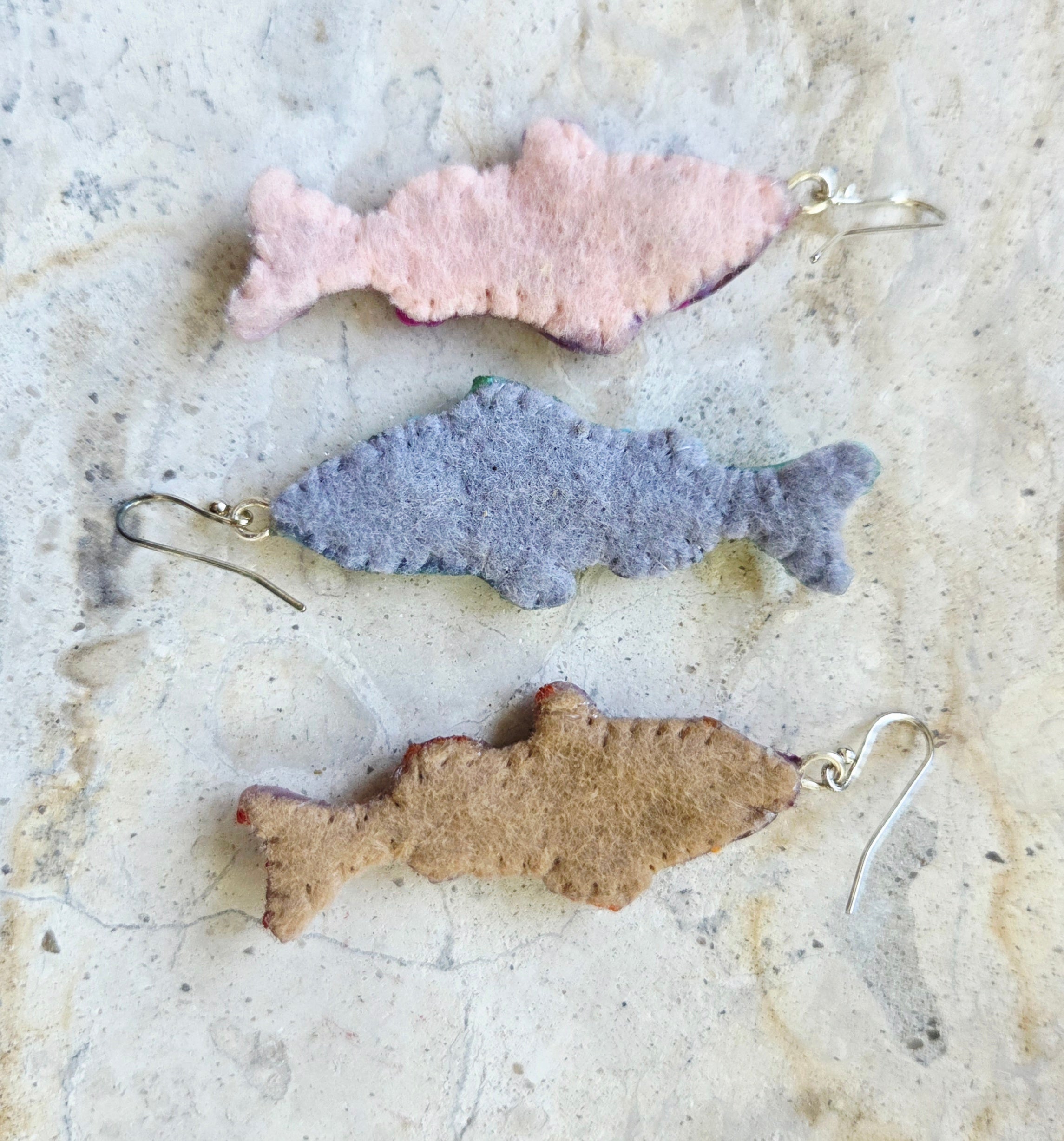 Sequin Fish Earrings