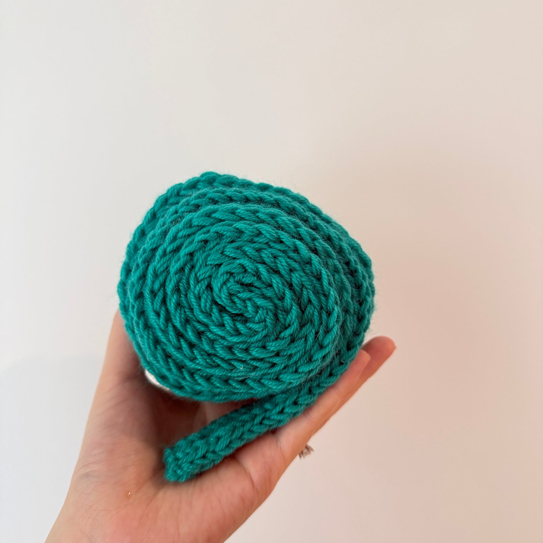 Knitted sophie scarf in teal green