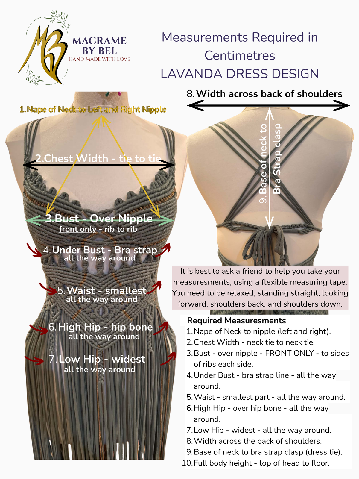Lavanda Handmade Macrame Dress