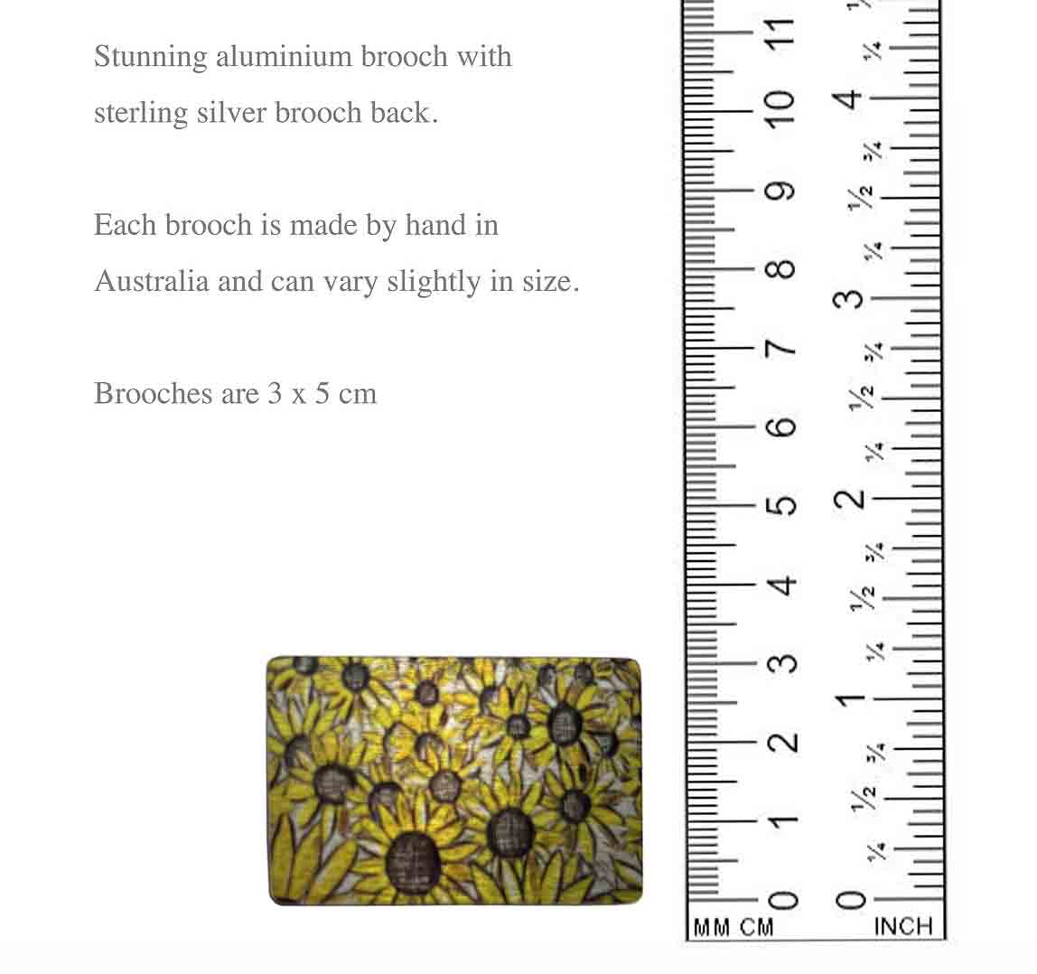 Sunflower Brooch