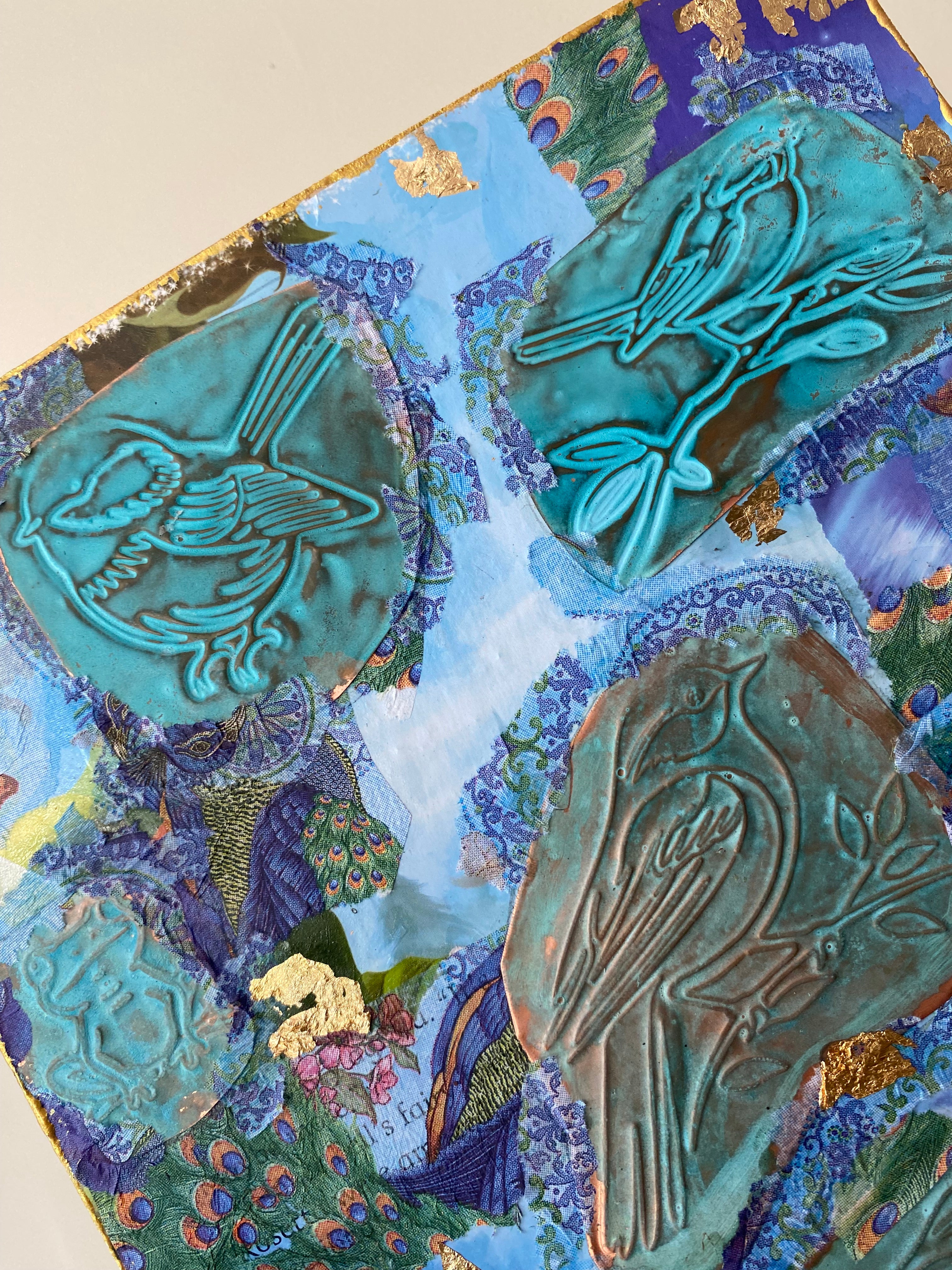 Secret garden, copperart wall hanging