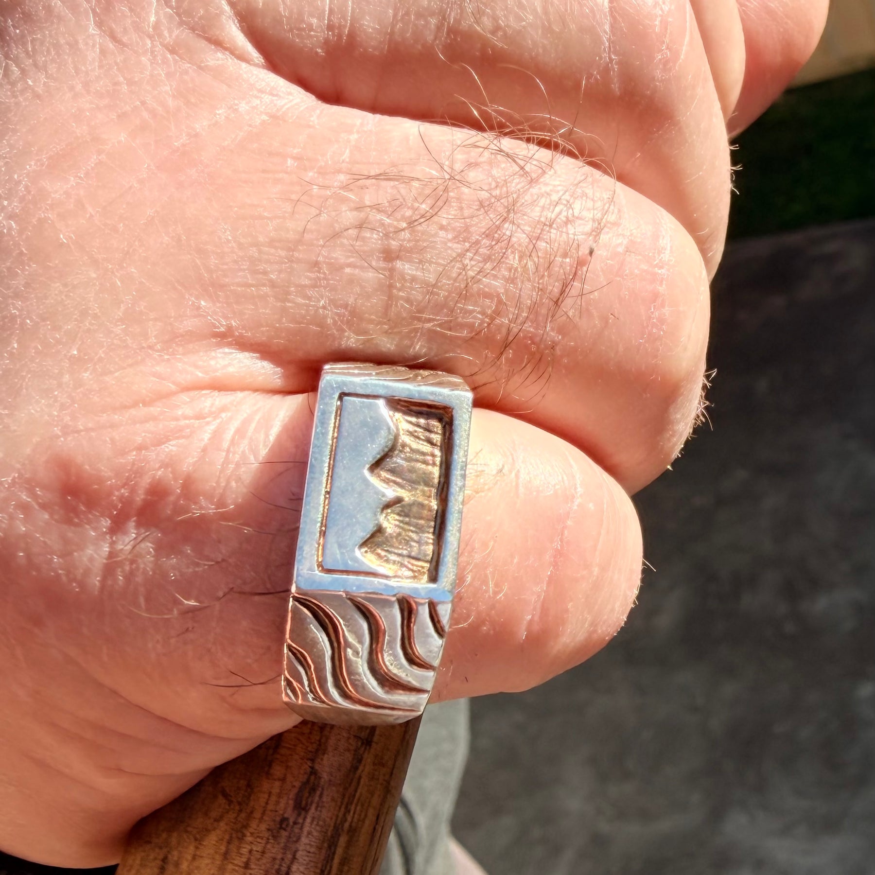 Mountain Waves Sterling Silver Ring