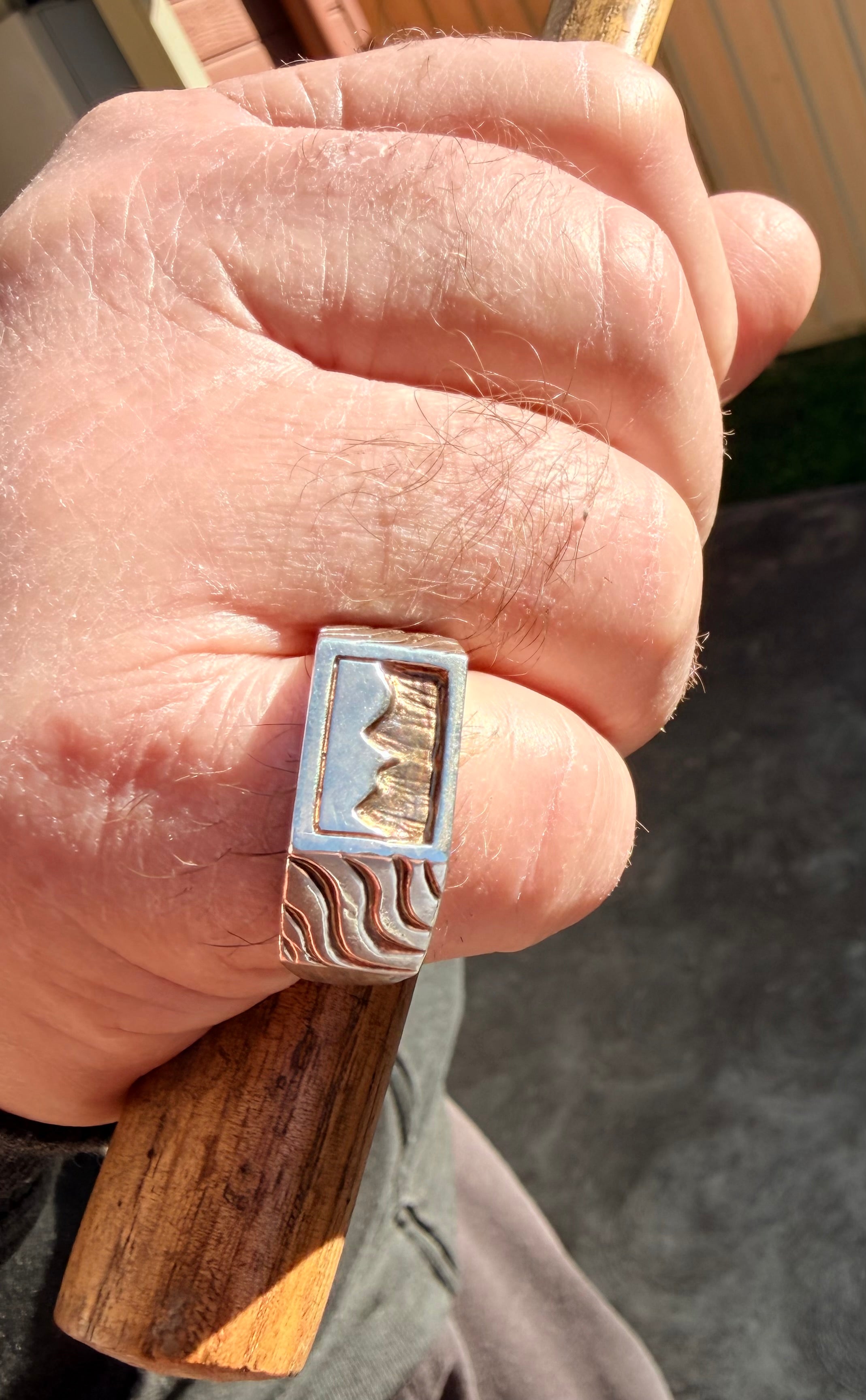 Mountain Waves Sterling Silver Ring