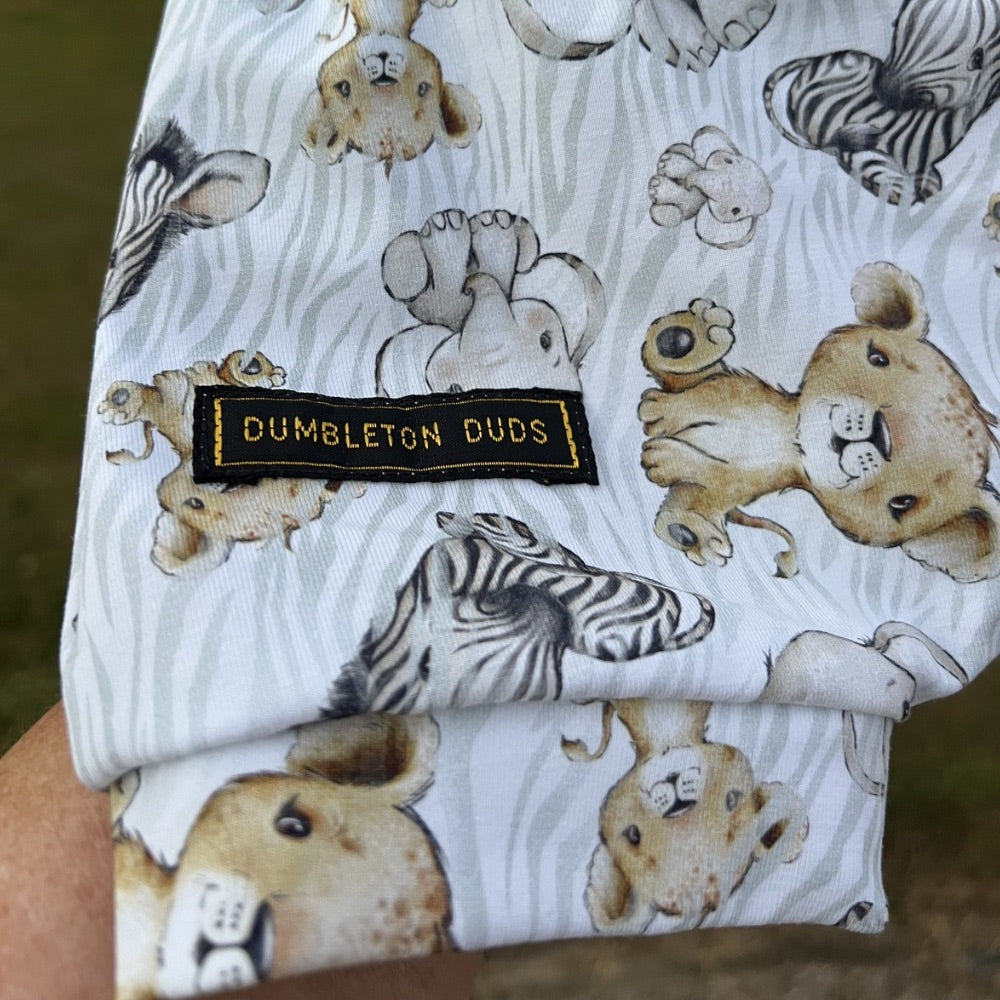 Baby African Animals | Size 000, 00, 0, 1 | Handmade Baby Pants by Dumbleton Duds | FREE Postage Orders $50+