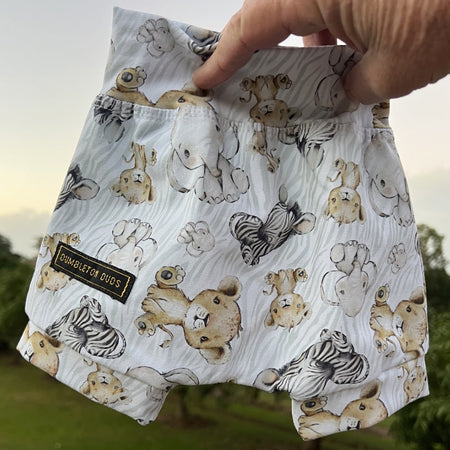 Baby African Animals | Size 000, 00, 0, 1 | Handmade Baby Pants by Dumbleton Duds | FREE Postage Orders $50+