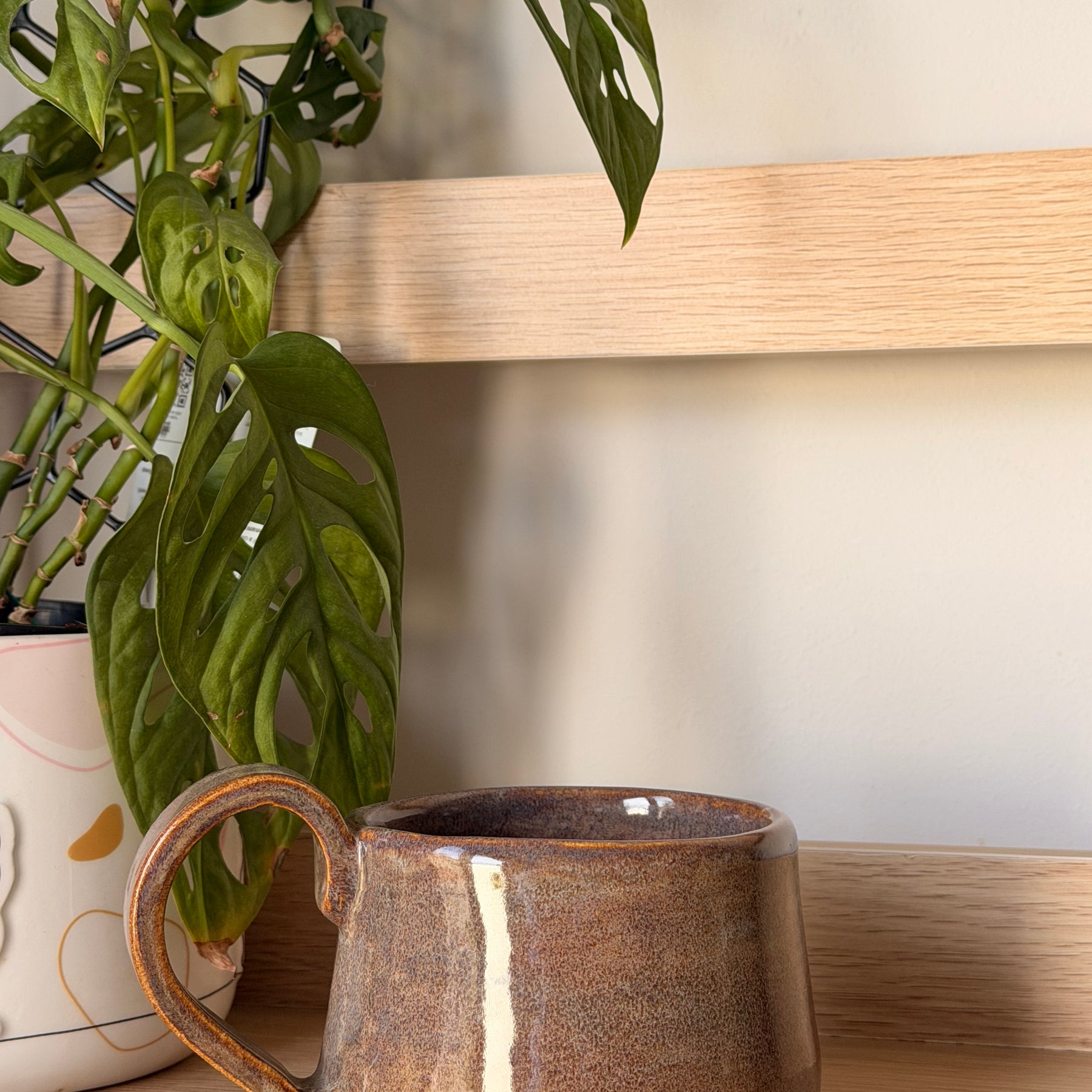 Handmade Chunky Blue/BrownCeramic Mug