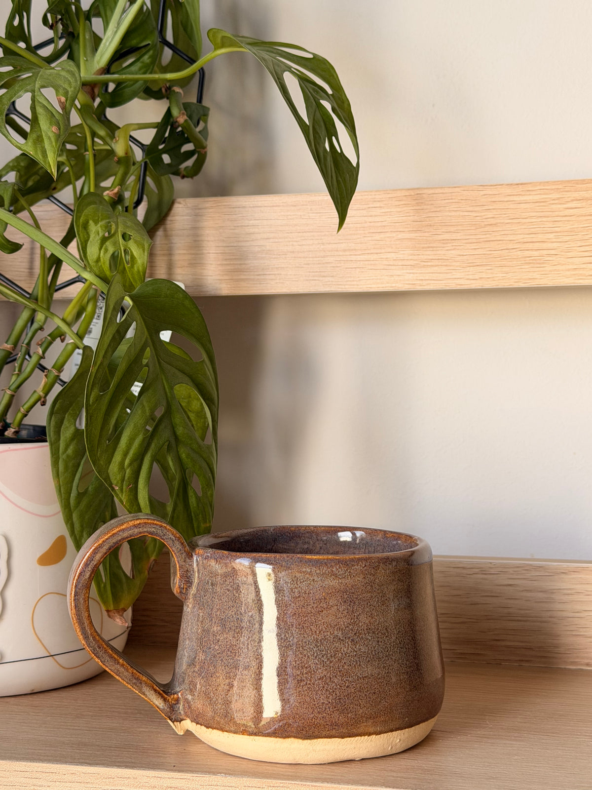 Handmade Chunky Blue/BrownCeramic Mug