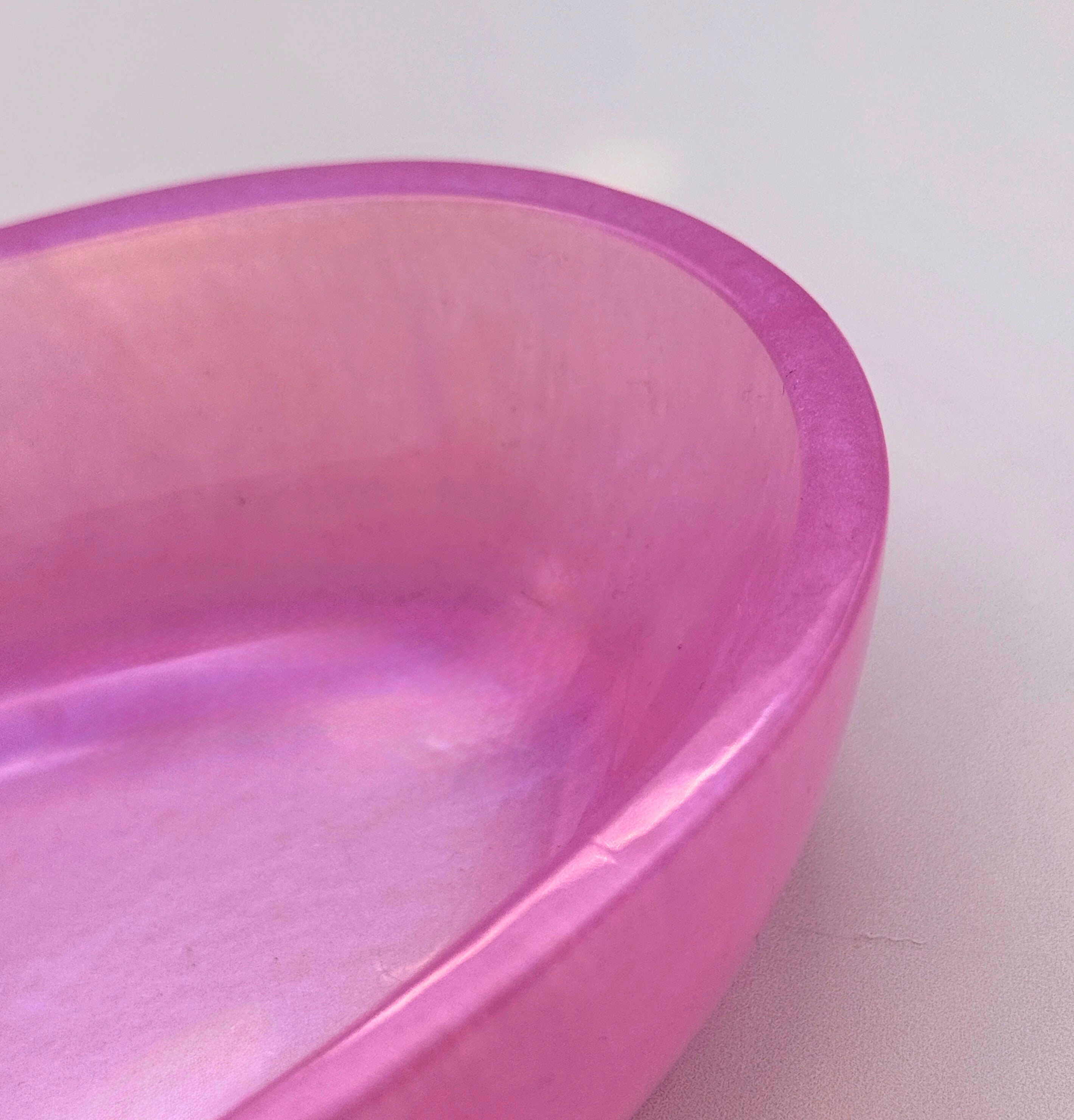 Handmade Oval Resin Bowl - Bold. Sparkly. Unique.