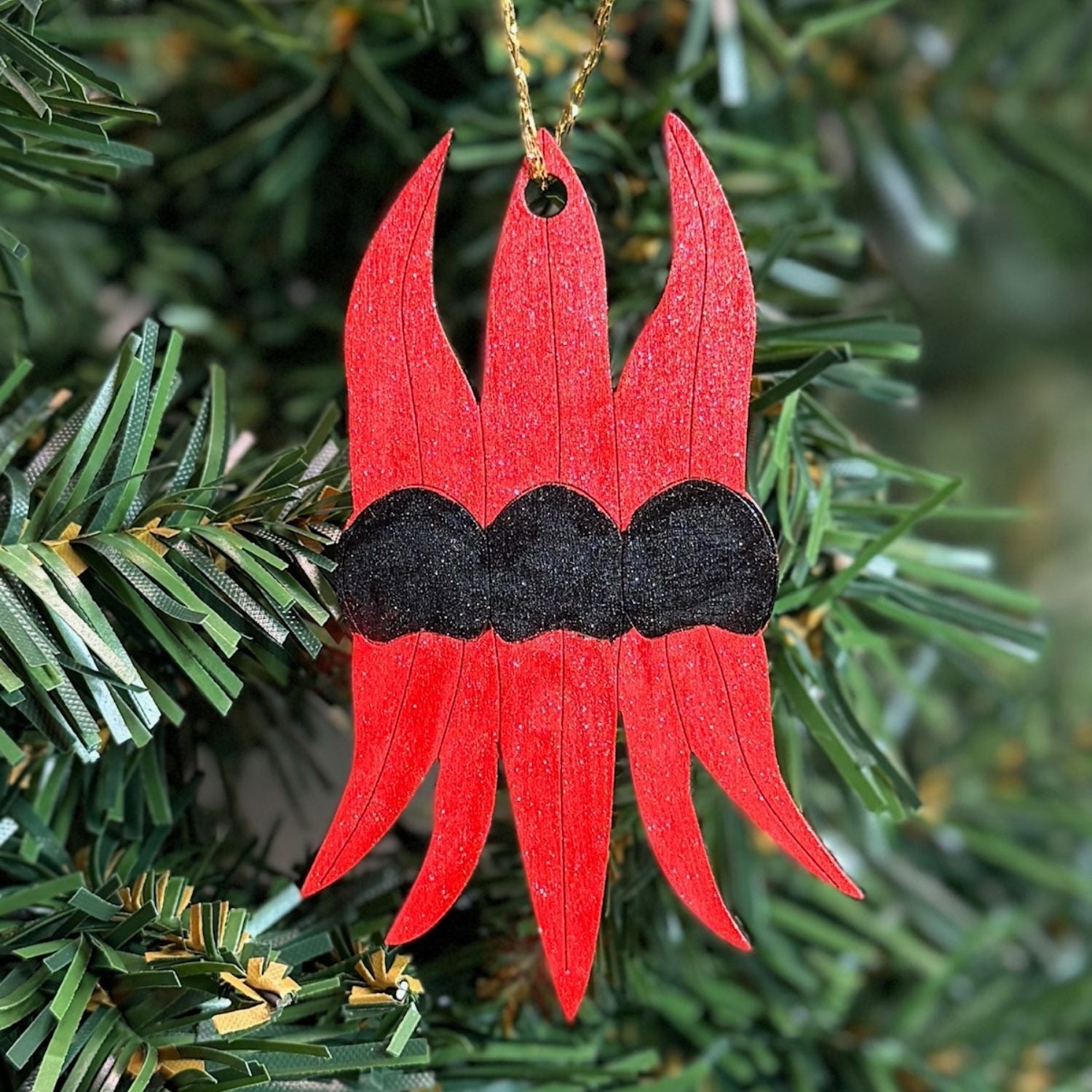 Sturt's Desert Pea Hand Painted Christmas Decoration
