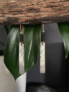 Hammered Silver Dangles