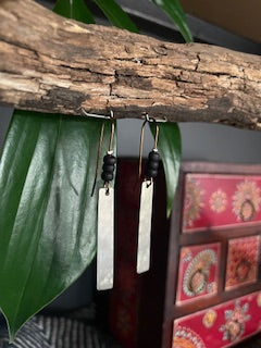 Hammered Silver Dangles