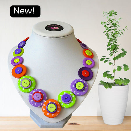Button necklace - Tutti Frutti