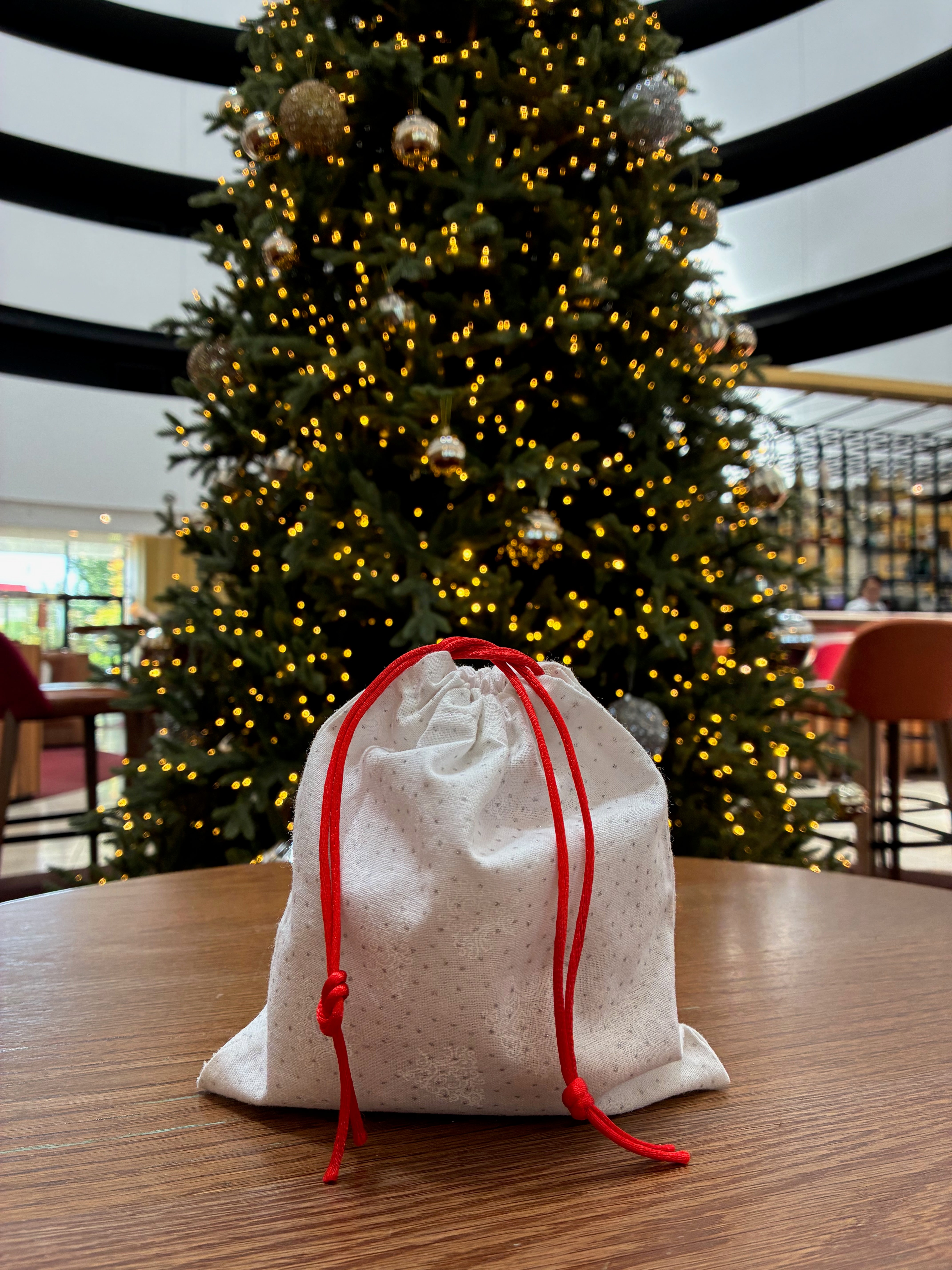 Handmade Fabric Christmas Gift Bags / reusable gift bags