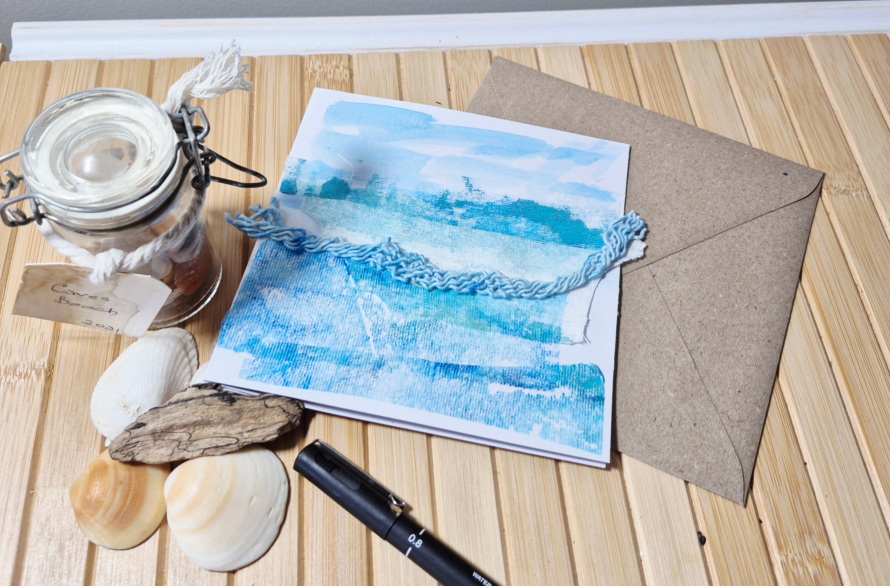 Pack of 3 Beach Themed Cards