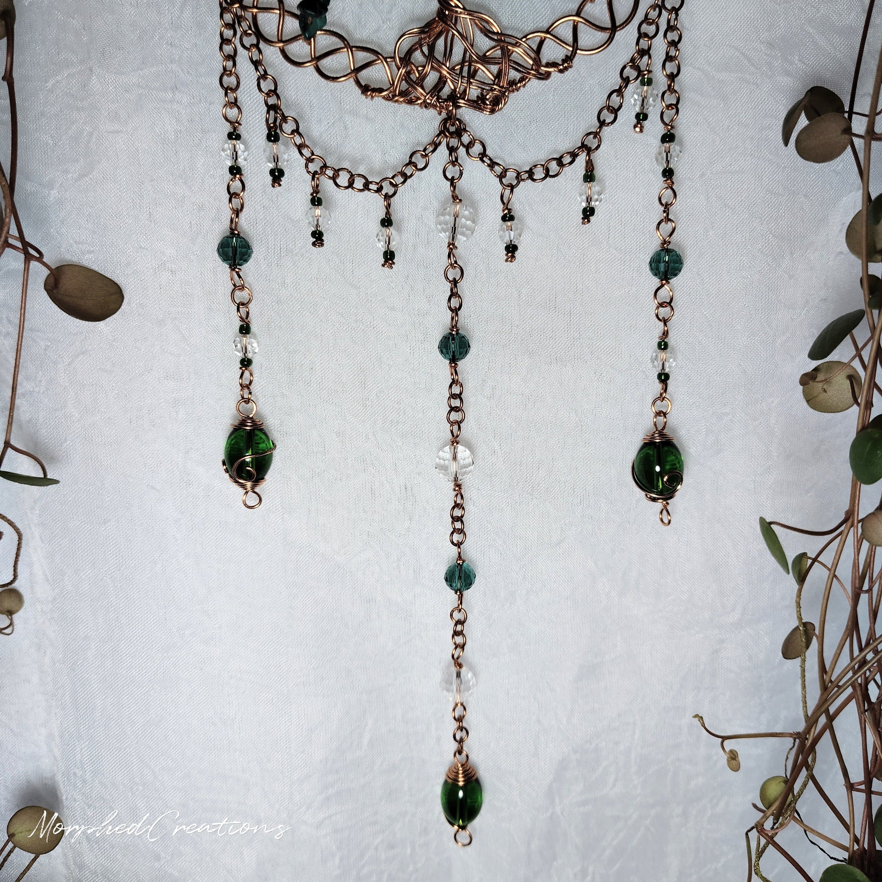 Celtic Tree of Life with Jade Chips