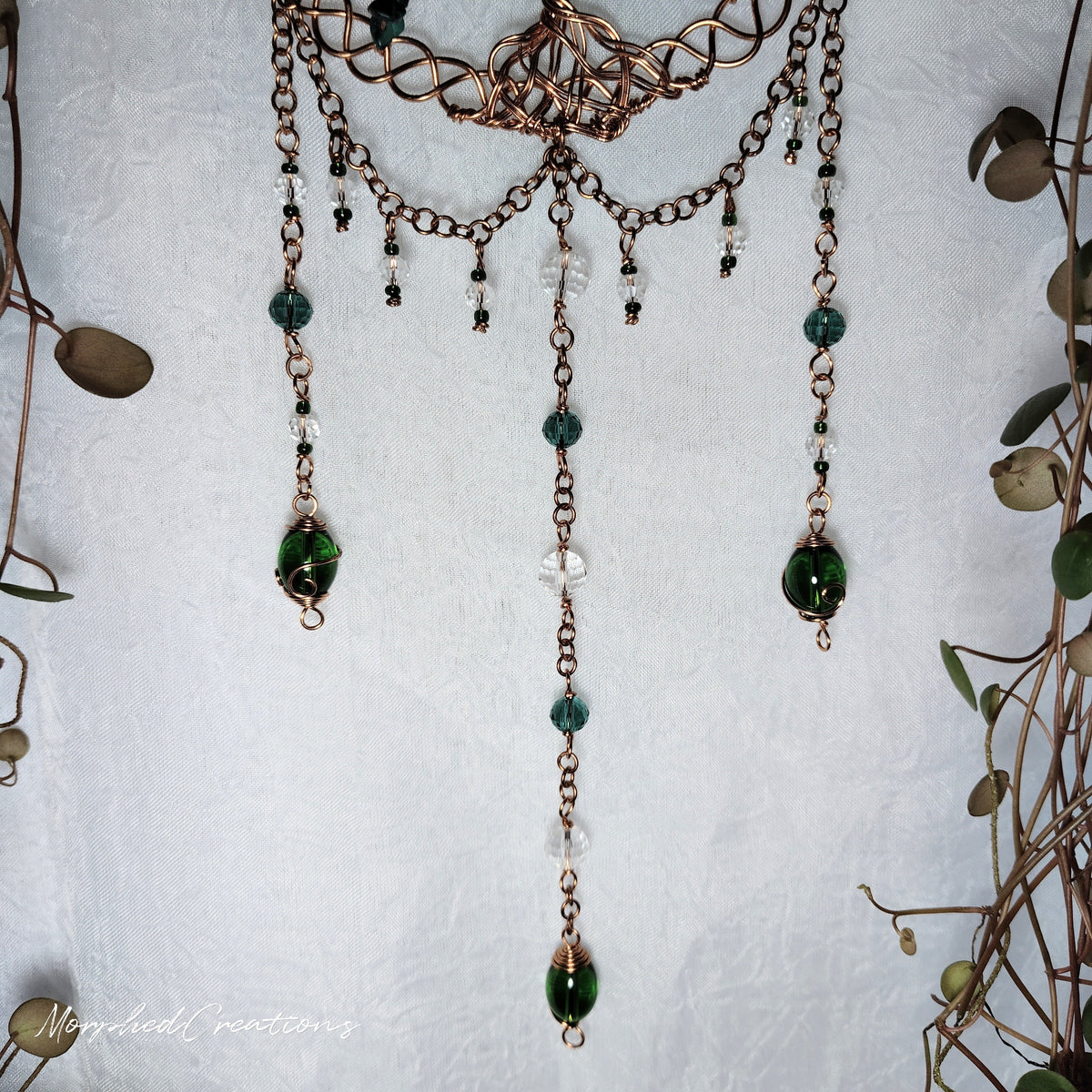 Celtic Tree of Life with Jade Chips