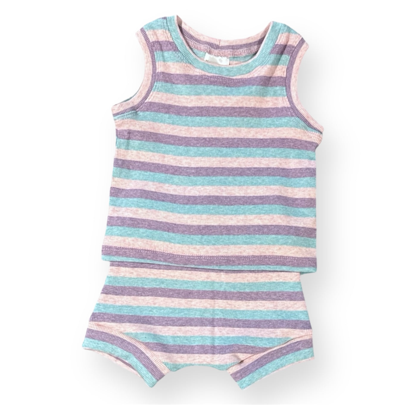 Stripe Rib Knit Newborn Babywear