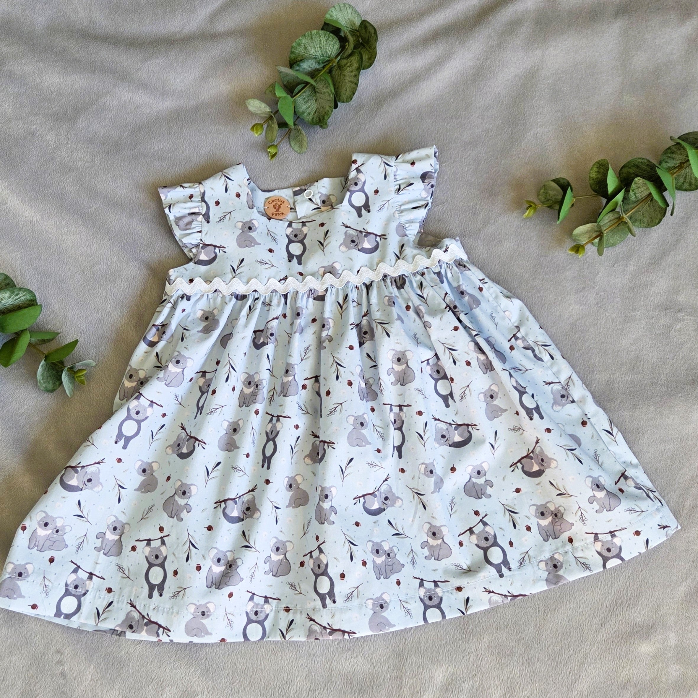 "Koala Blue" Dress - Size 18 Months
