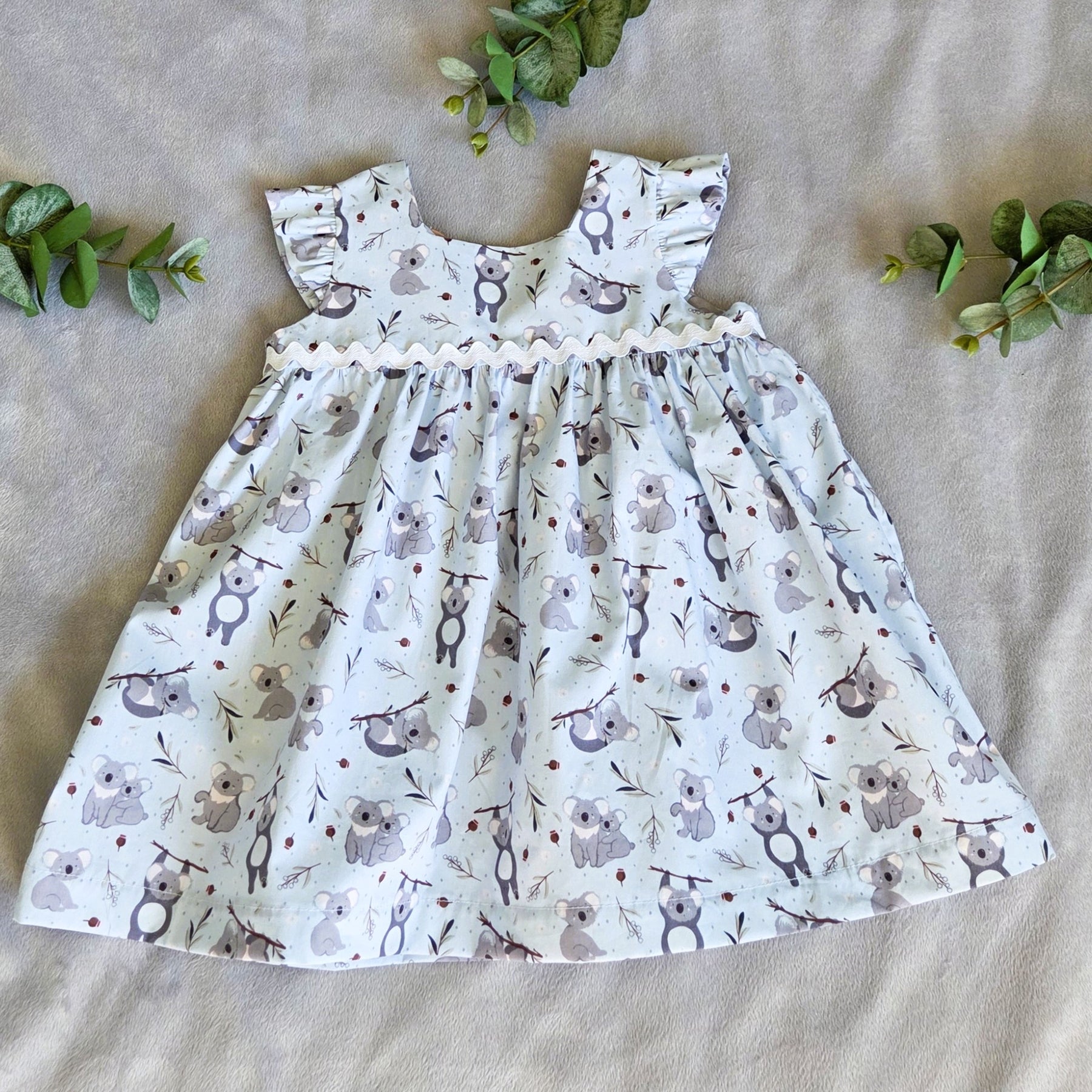 "Koala Blue" Dress - Size 18 Months