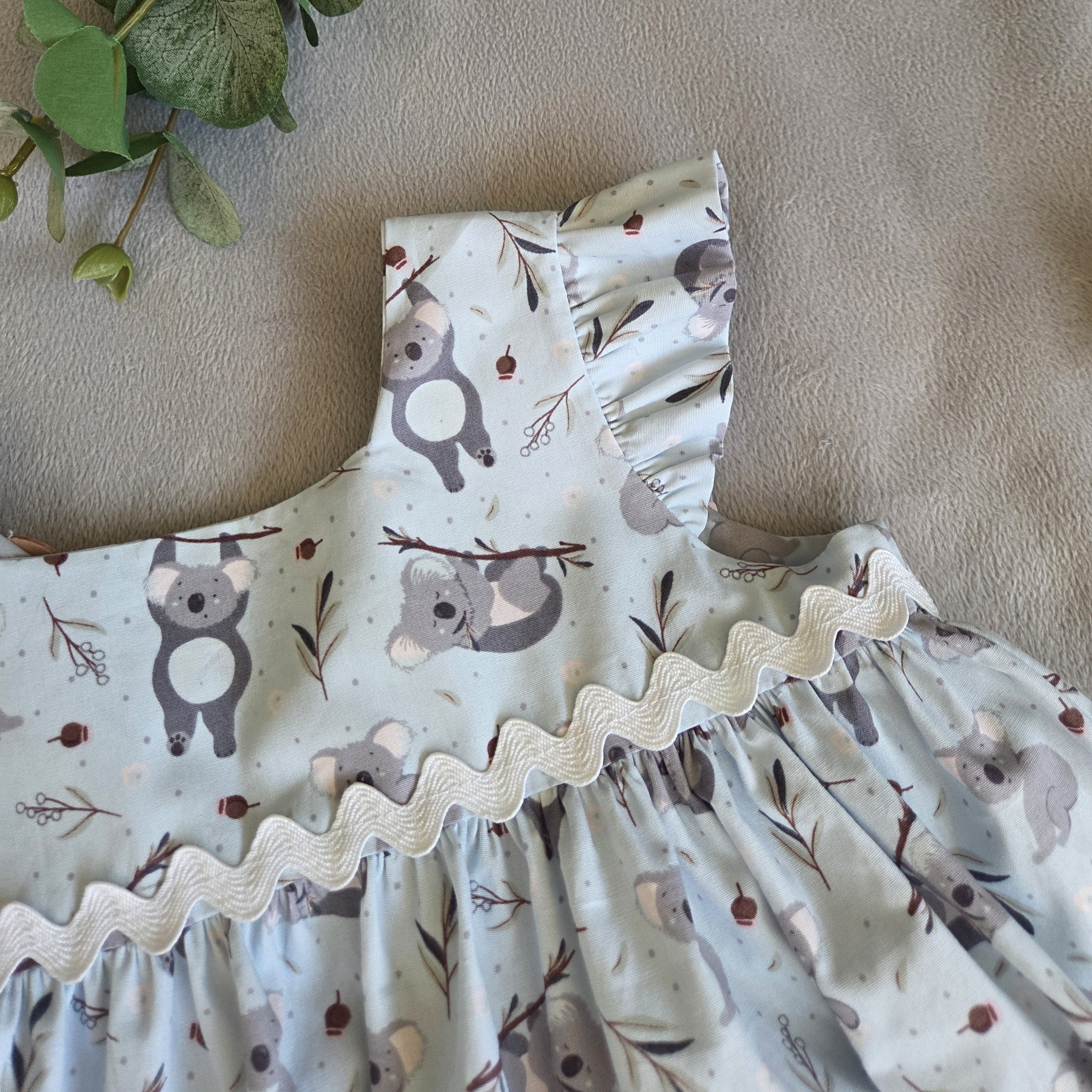 "Koala Blue" Dress - Size 18 Months