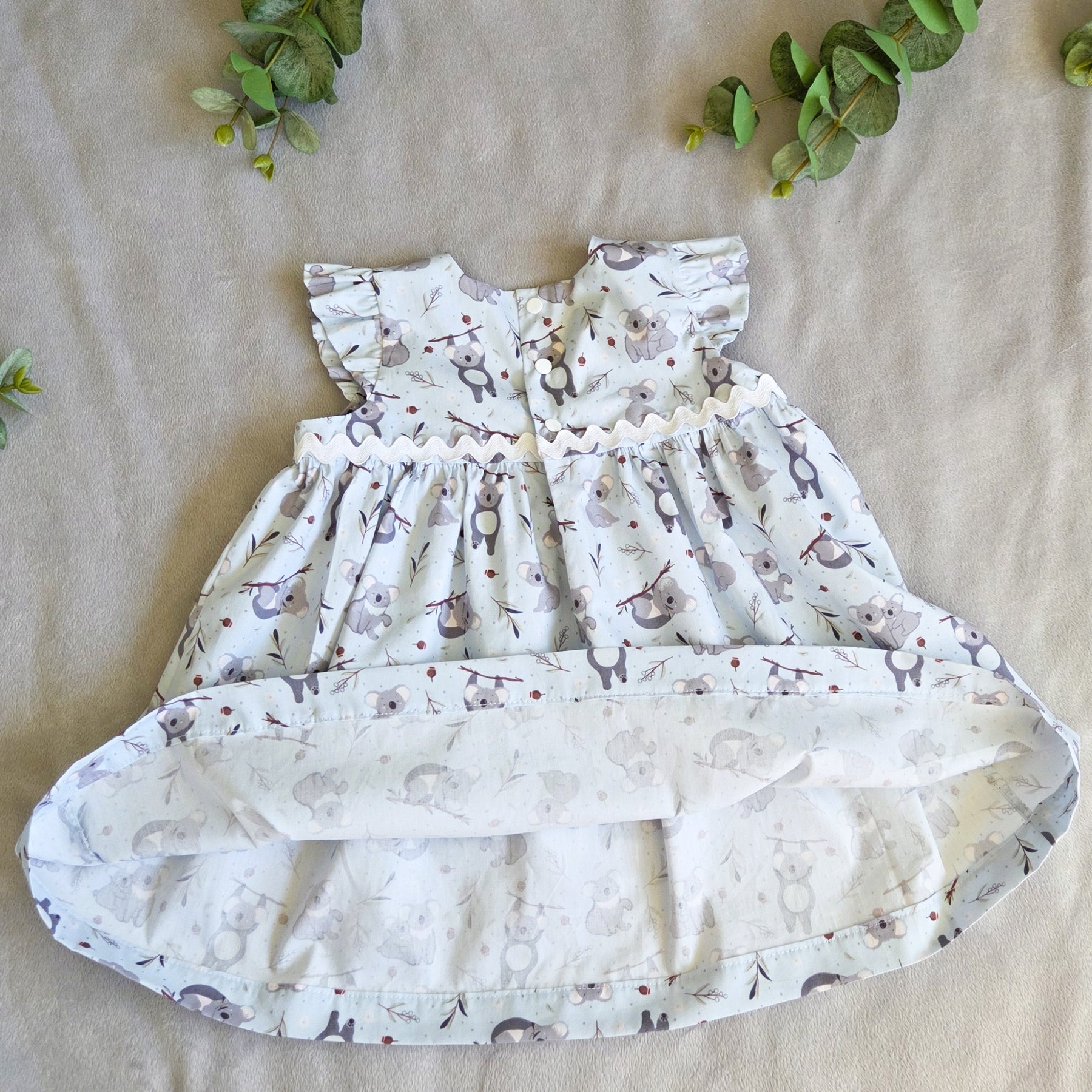 "Koala Blue" Dress - Size 18 Months