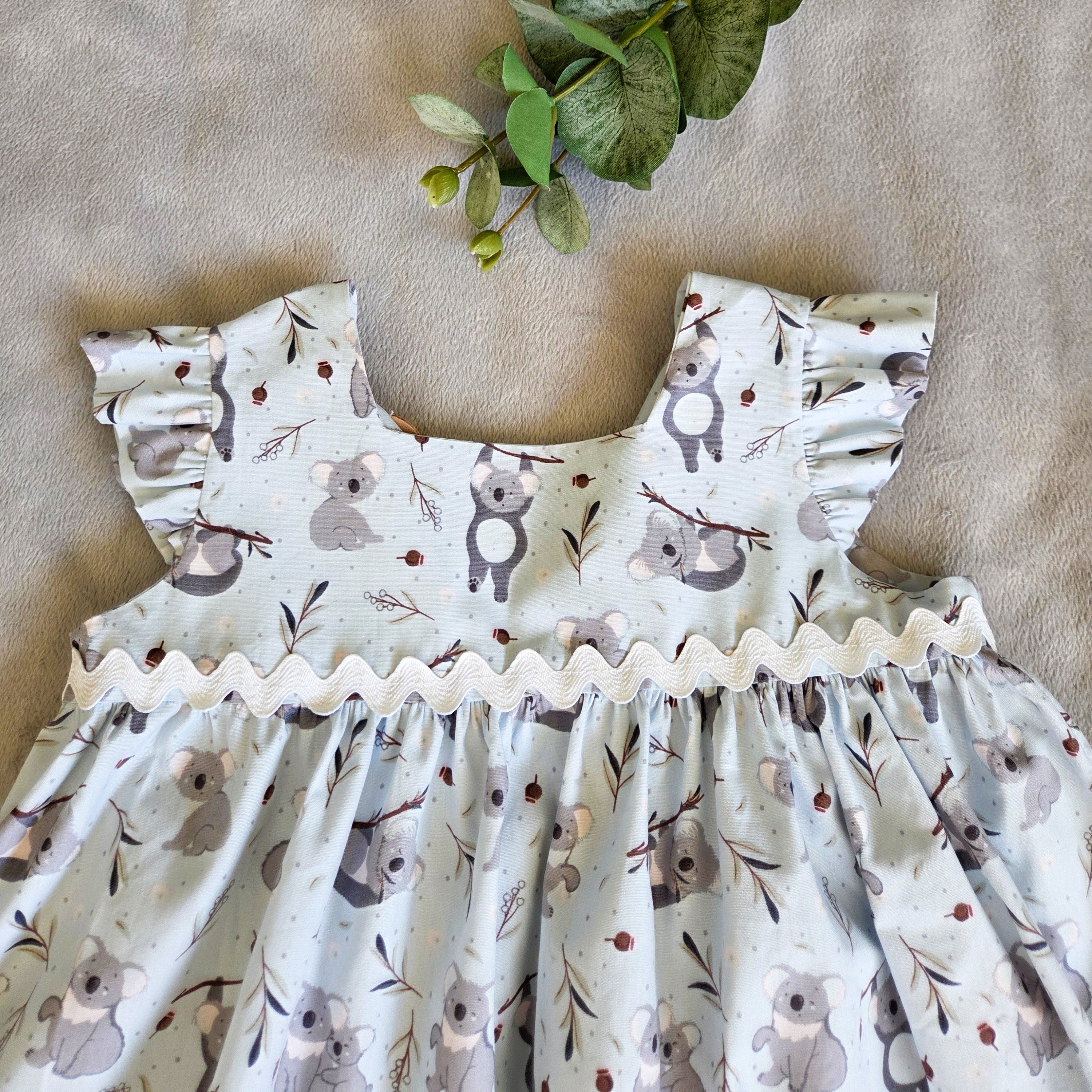 "Koala Blue" Dress - Size 18 Months