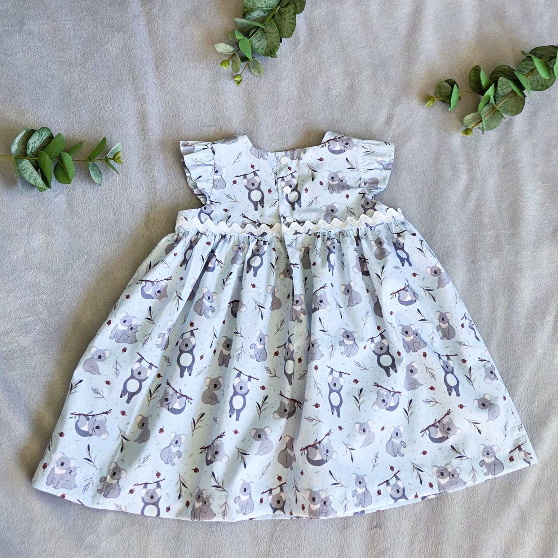 "Koala Blue" Dress - Size 18 Months