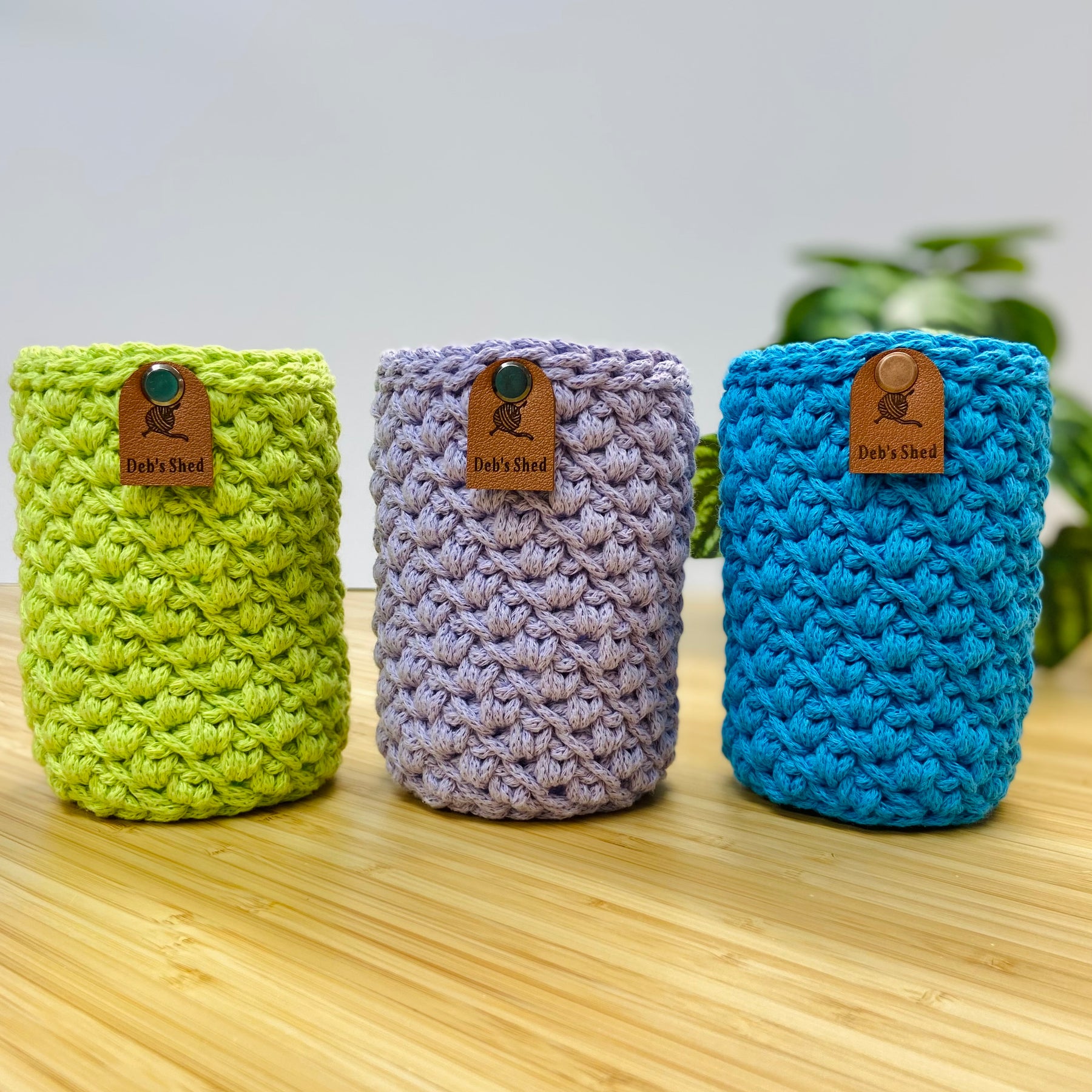 Brew Crozie – Crochet Beverage Cozy - Brights