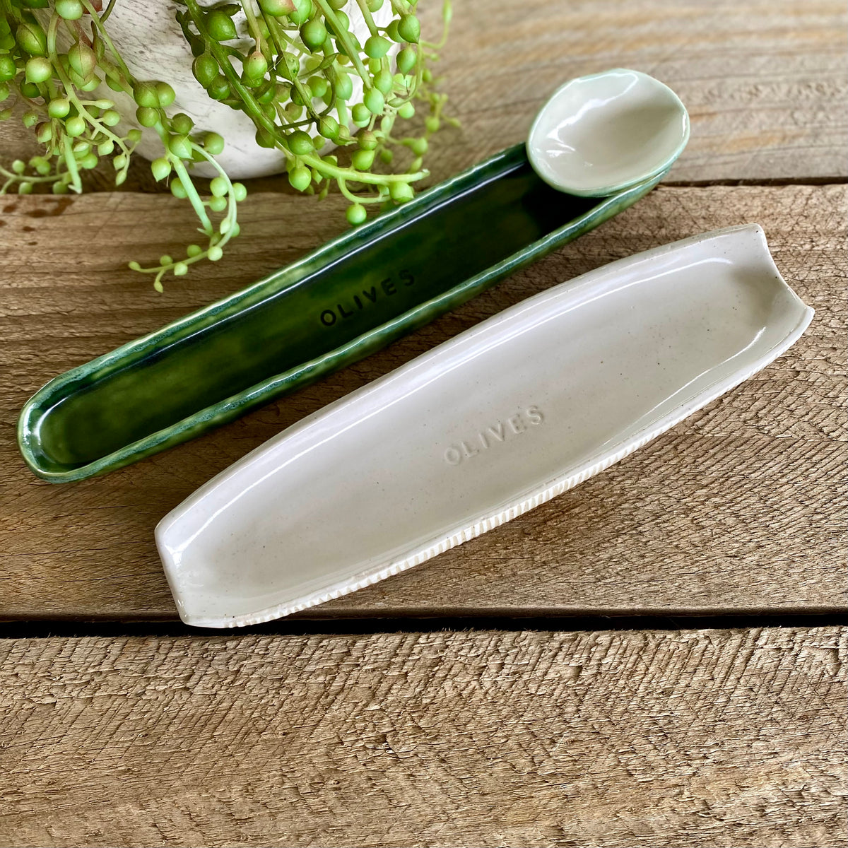 Olive & Earth — Handmade Ceramic Olive Boats