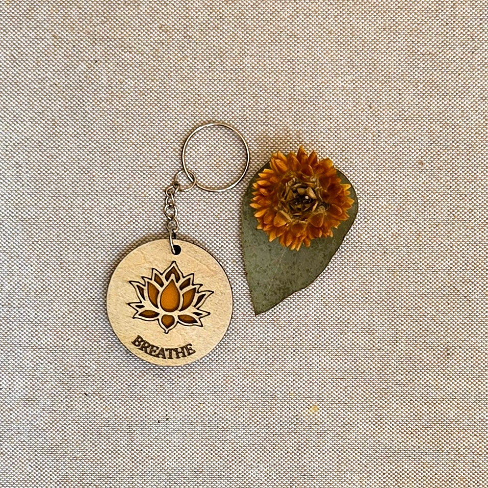 BREATHE - Handcrafted Timber Keyrings